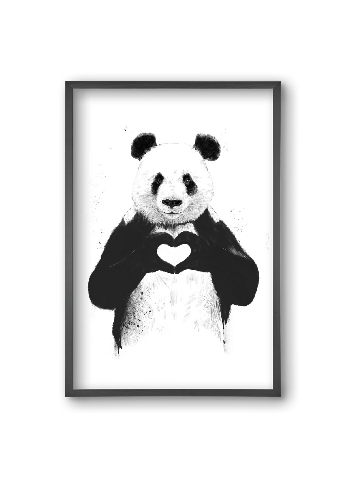 All you need is love, 20x30 cm (20x30 cm), Fekete keret