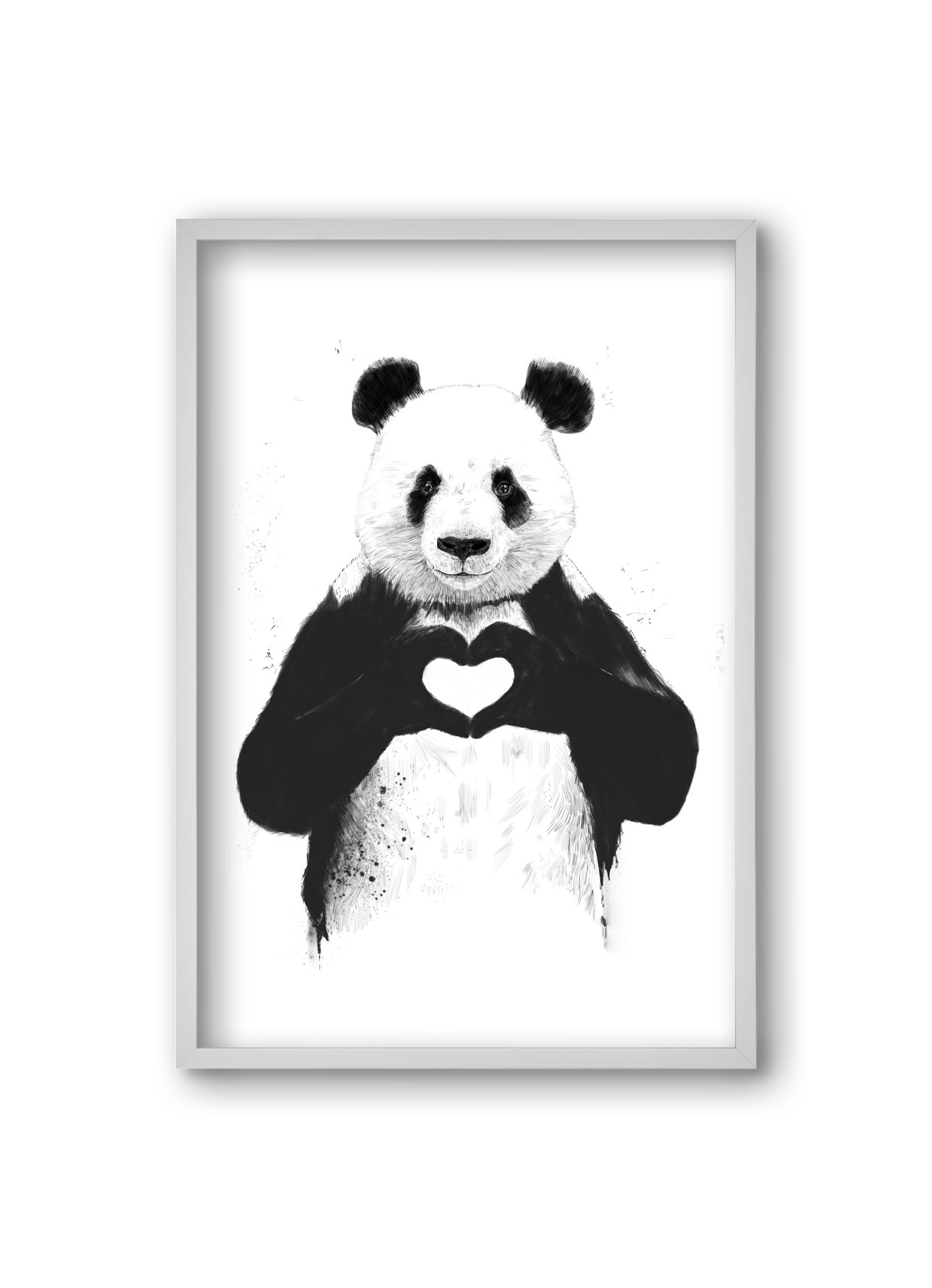 All you need is love, 20x30 cm (20x30 cm), Fehér keret