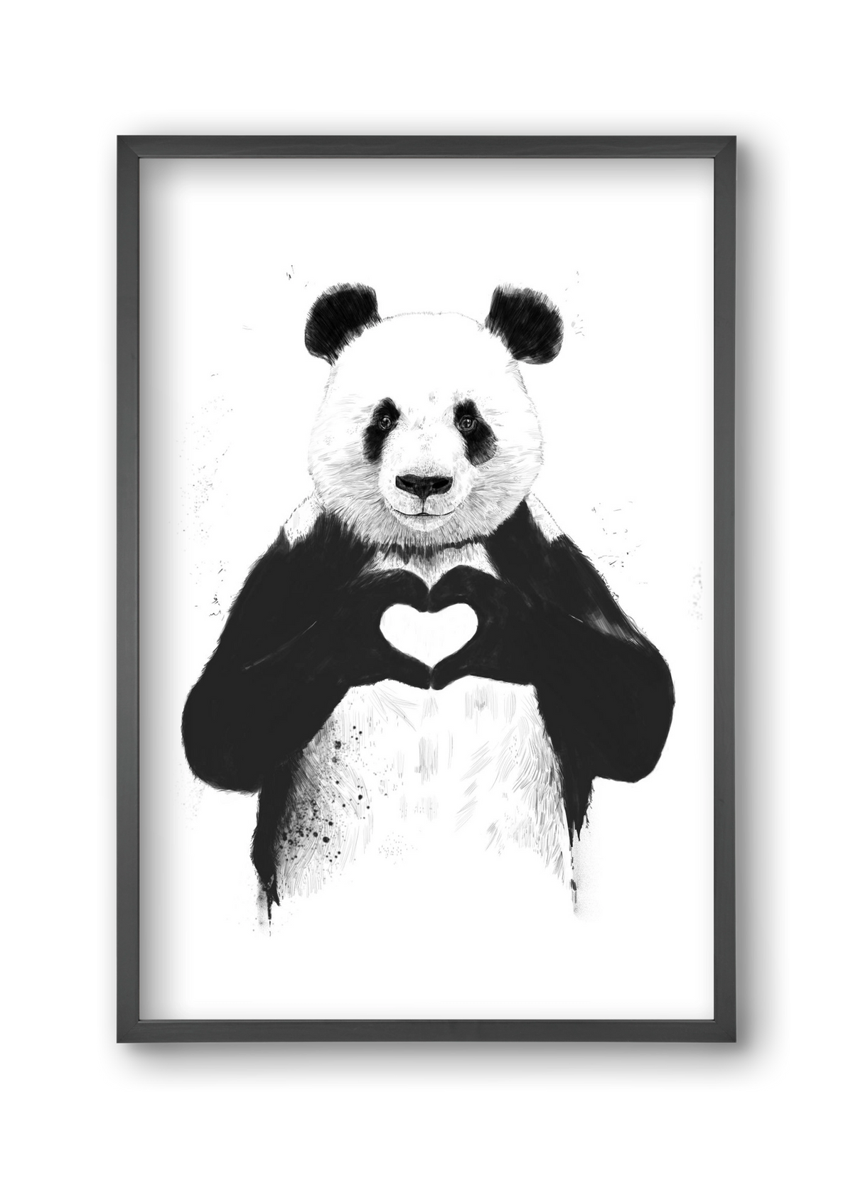 All you need is love, 30x45 cm (30x45 cm), Fekete keret