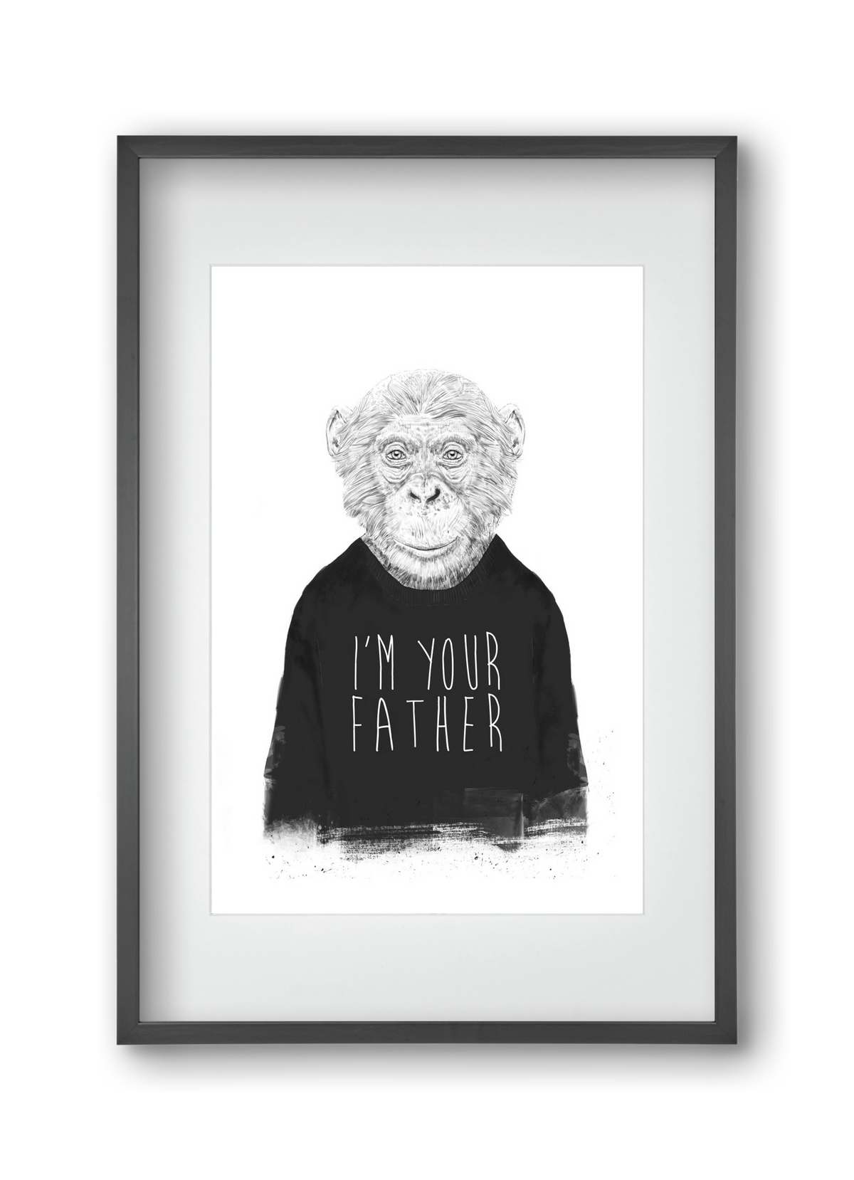 I'm your father, 30x45 cm (20x30 cm), Fekete keret, paszpartuval