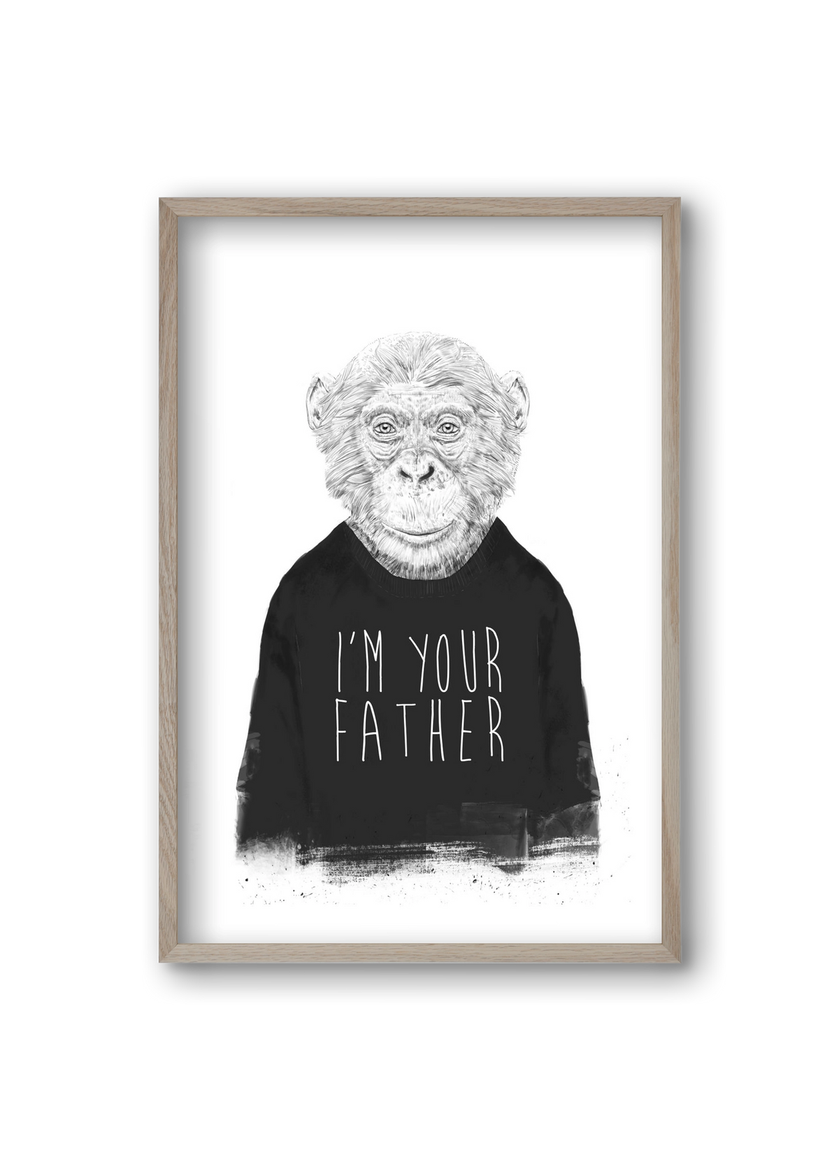 I'm your father, 20x30 cm (20x30 cm), Tölgy keret