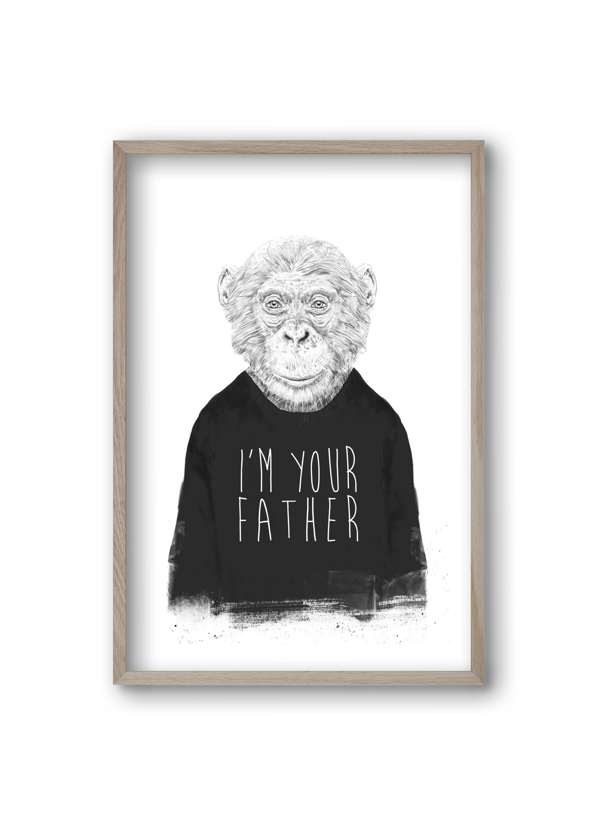 I'm your father, 20x30 cm (20x30 cm), Tölgy keret