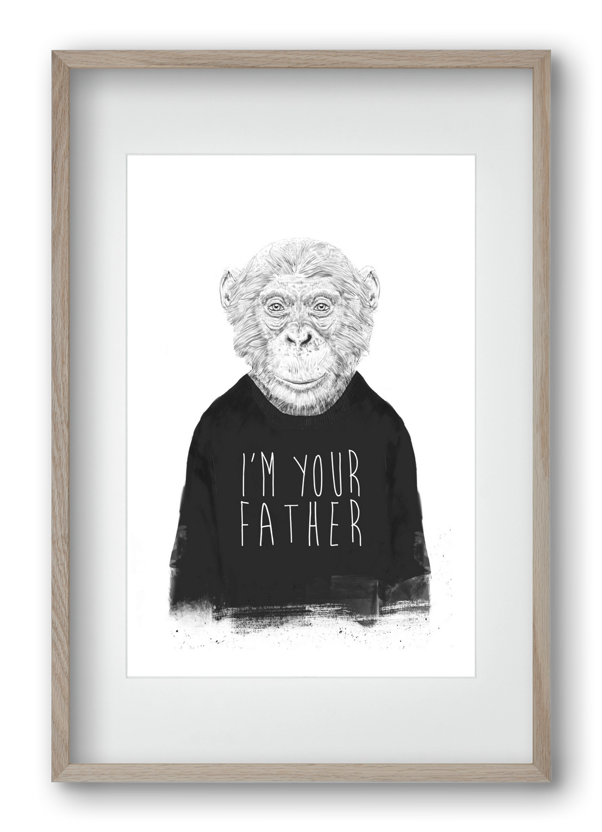 I'm your father, 40x60 cm (30x45 cm), Tölgy keret, paszpartuval