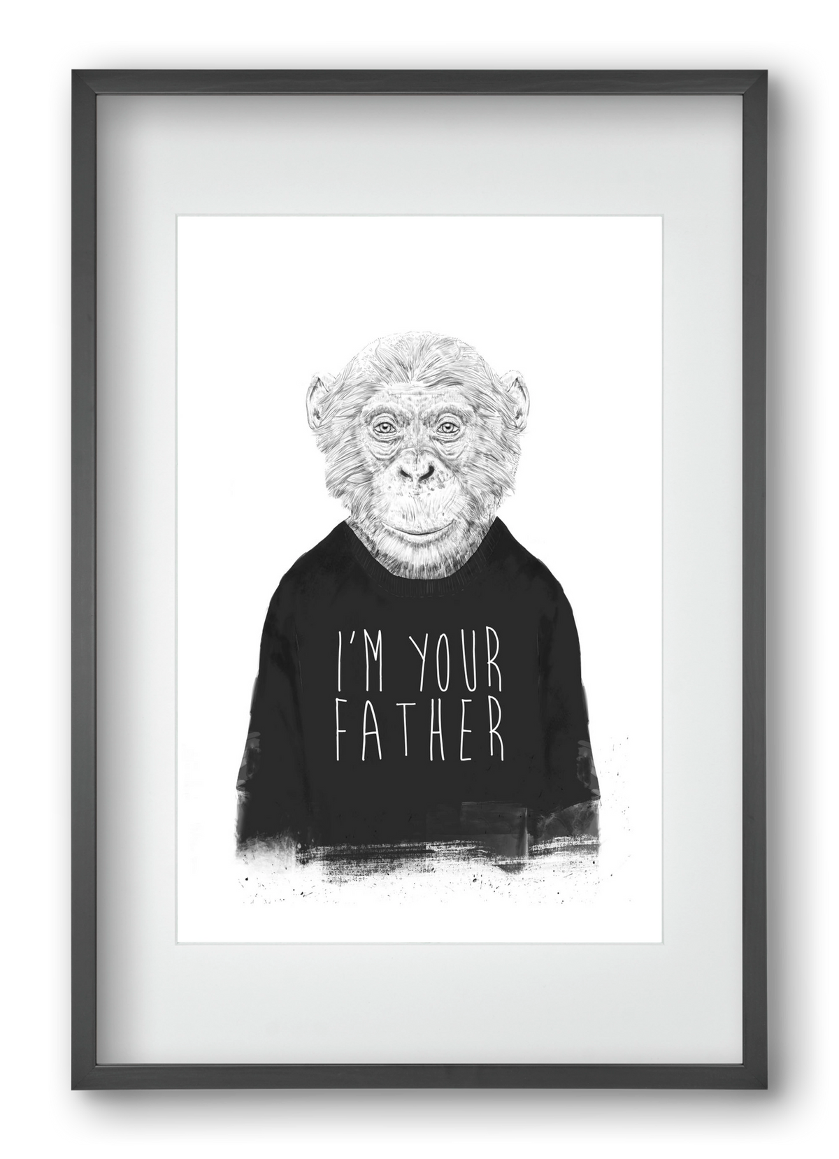 I'm your father, 40x60 cm (30x45 cm), Fekete keret, paszpartuval