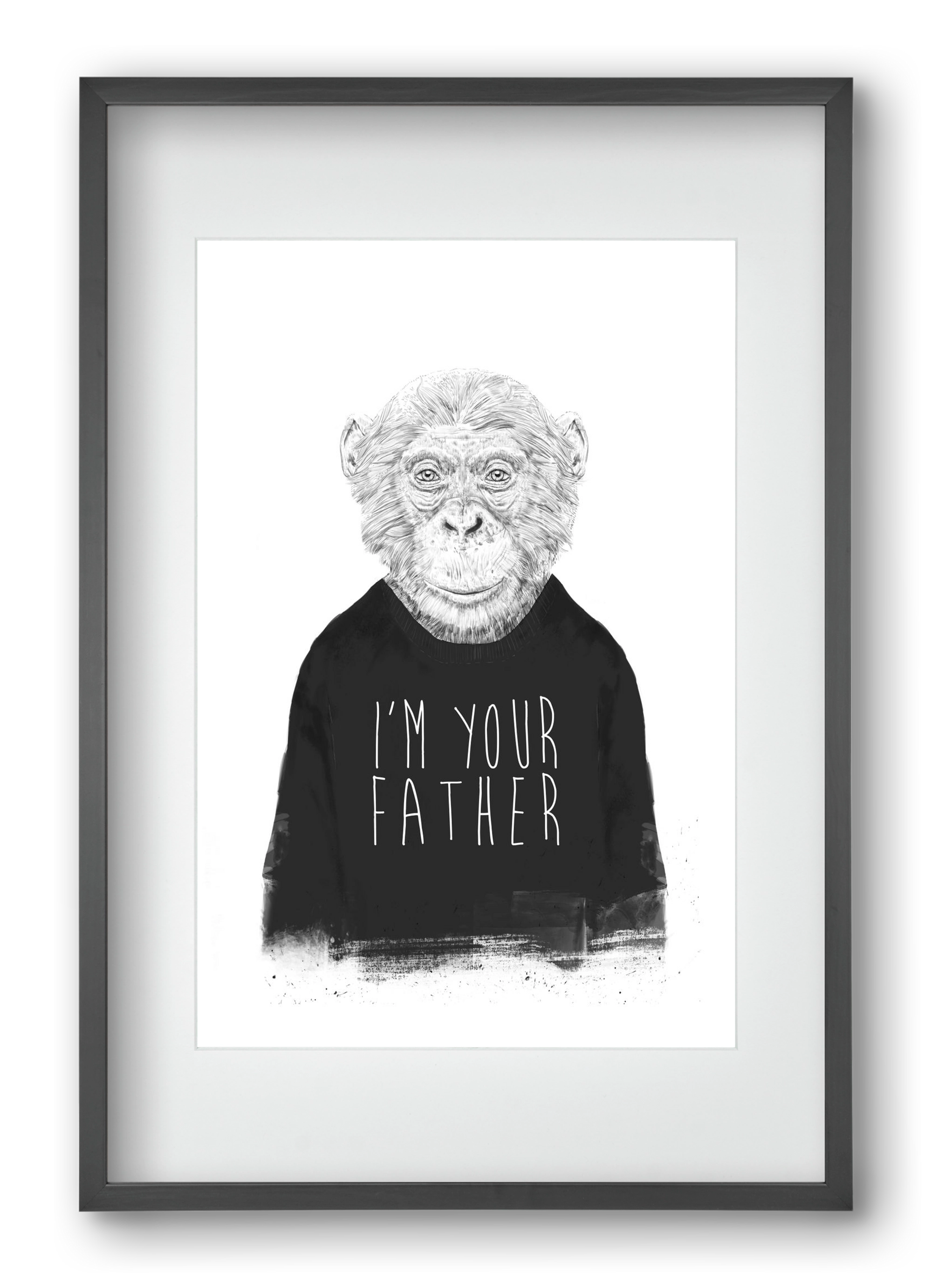 I'm your father, 40x60 cm (30x45 cm), Fekete keret, paszpartuval