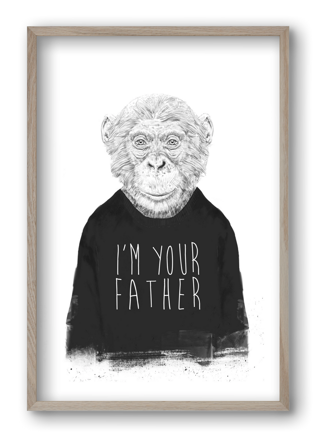 I'm your father, 40x60 cm (40x60 cm), Tölgy keret