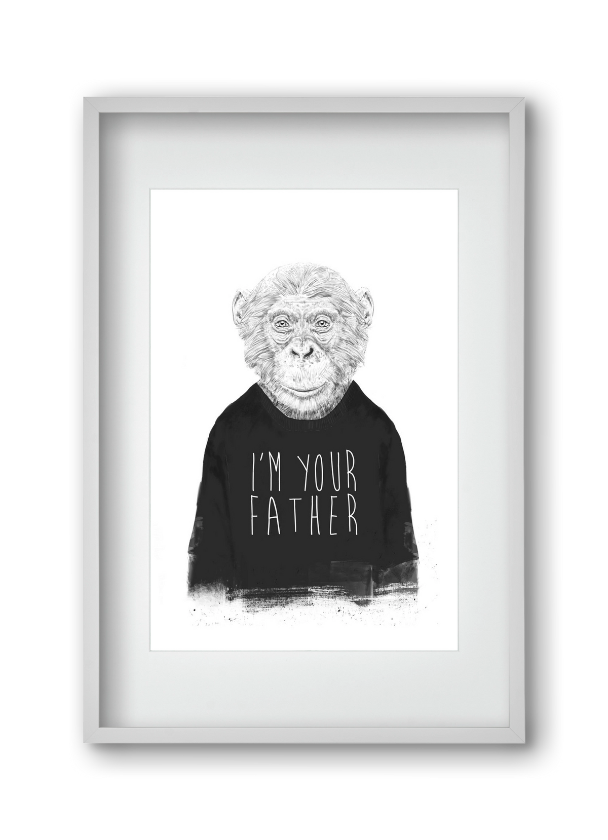 I'm your father, 30x45 cm (20x30 cm), Fehér keret, paszpartuval