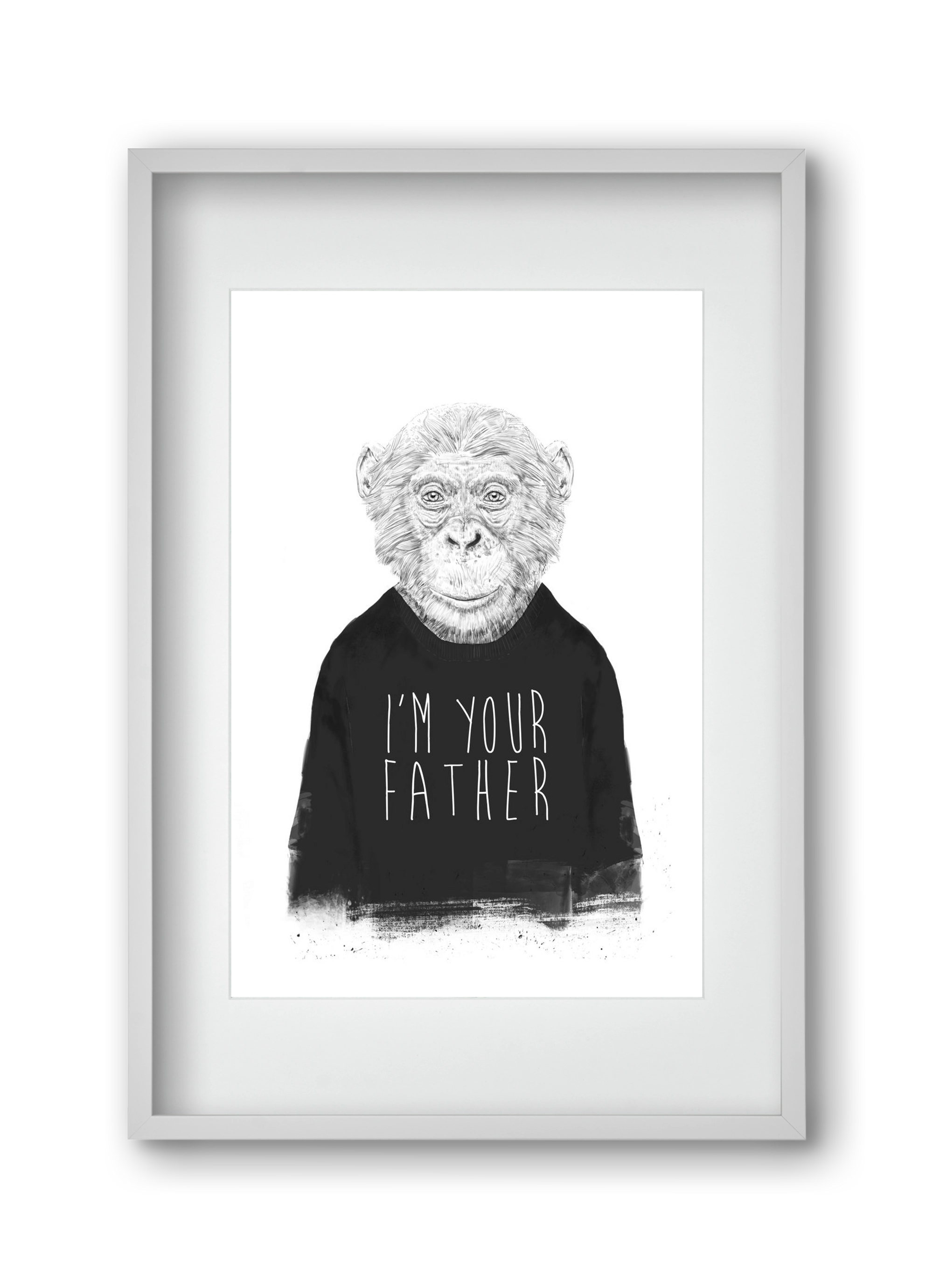 I'm your father, 30x45 cm (20x30 cm), Fehér keret, paszpartuval