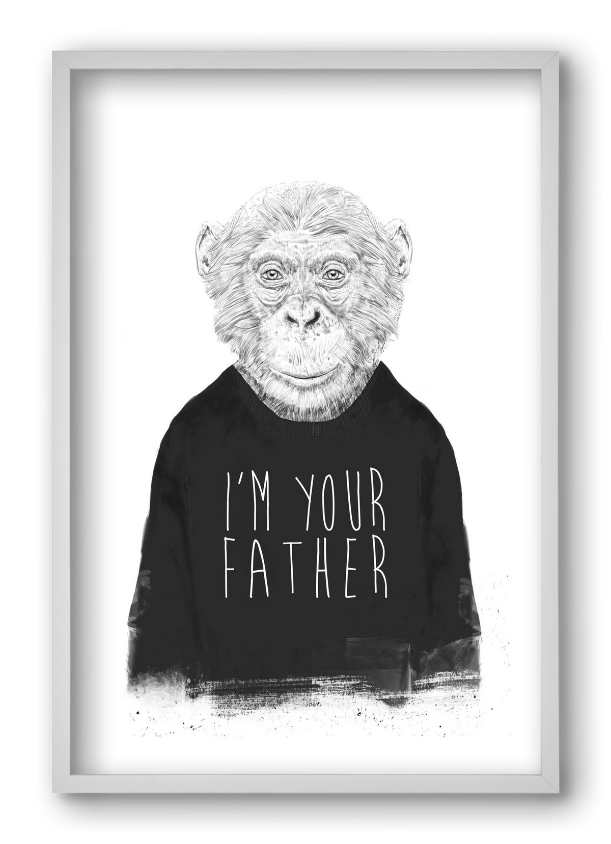I'm your father, 40x60 cm (40x60 cm), Fehér keret