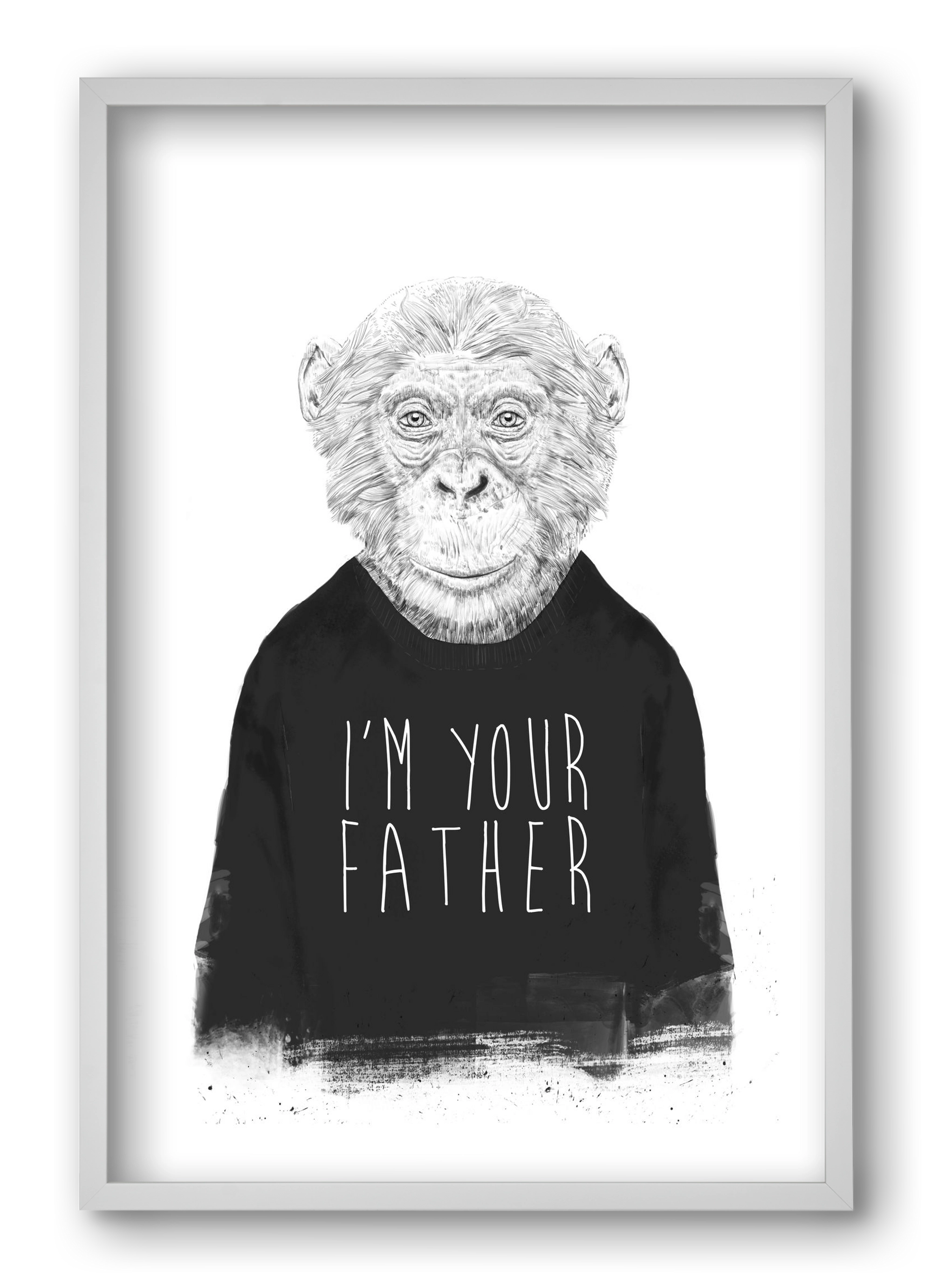 I'm your father, 40x60 cm (40x60 cm), Fehér keret