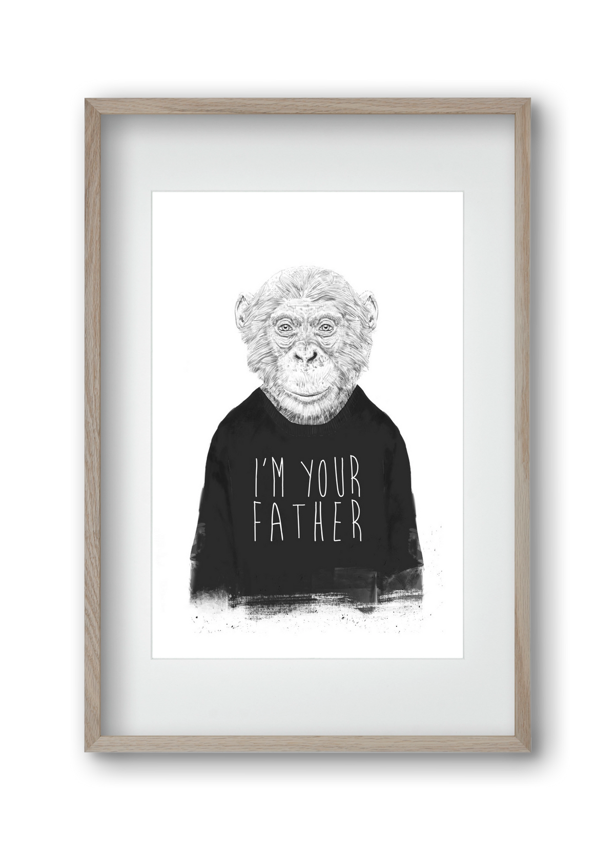 I'm your father, 30x45 cm (20x30 cm), Tölgy keret, paszpartuval