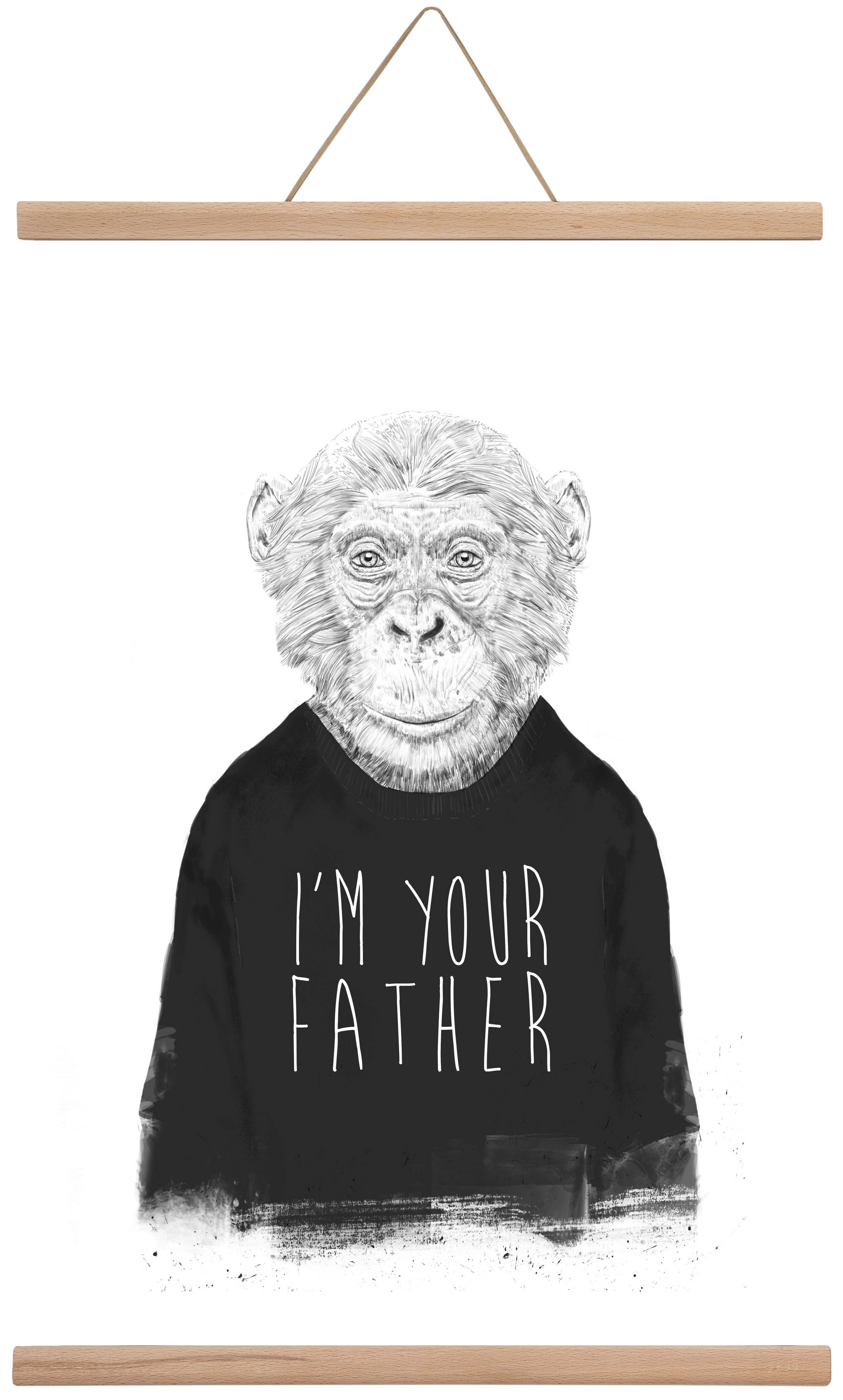 I'm your father, 40x60 cm (40x60 cm), Tölgy akasztó