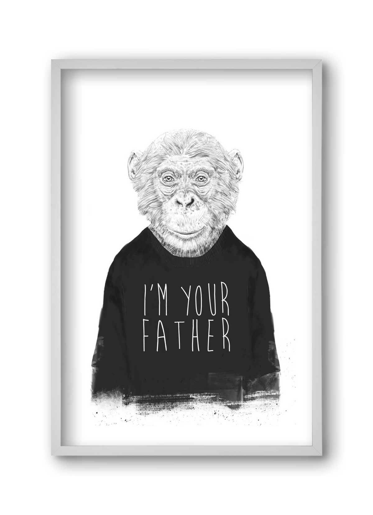 I'm your father, 30x45 cm (30x45 cm), Fehér keret