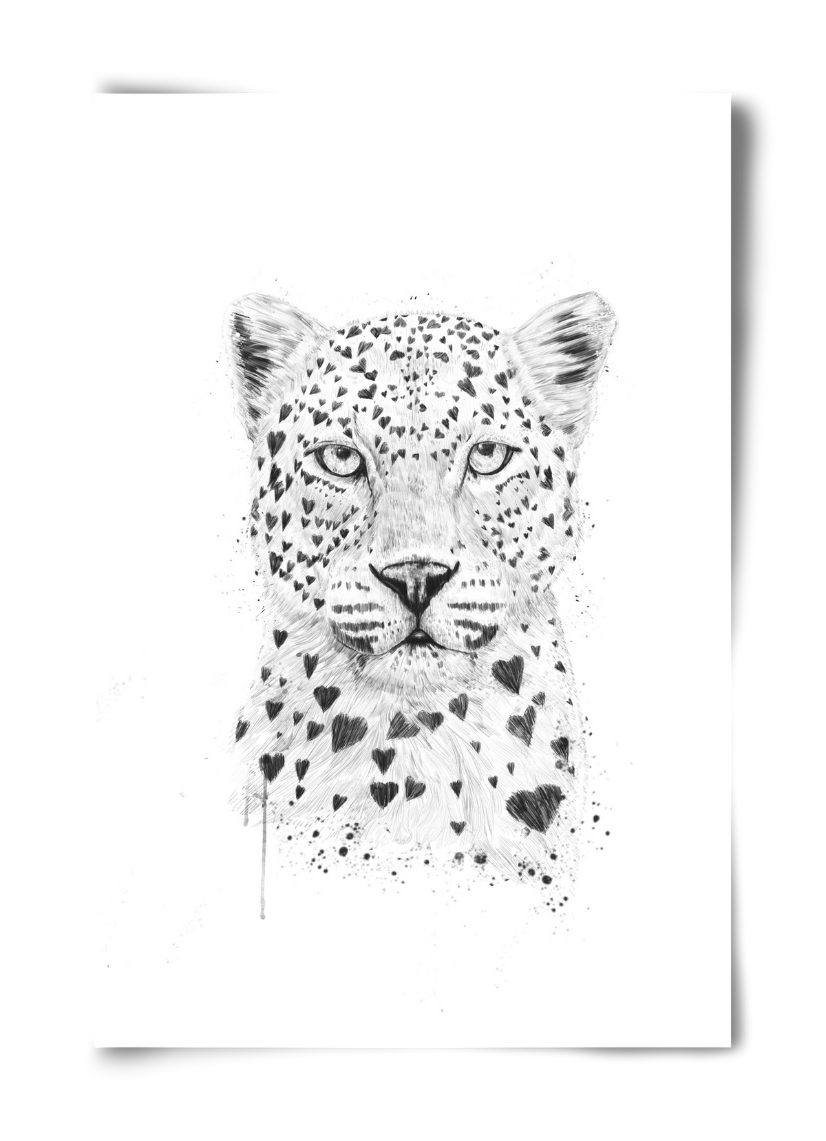 Lovely leopard, 40x60 cm, Keret nélkül