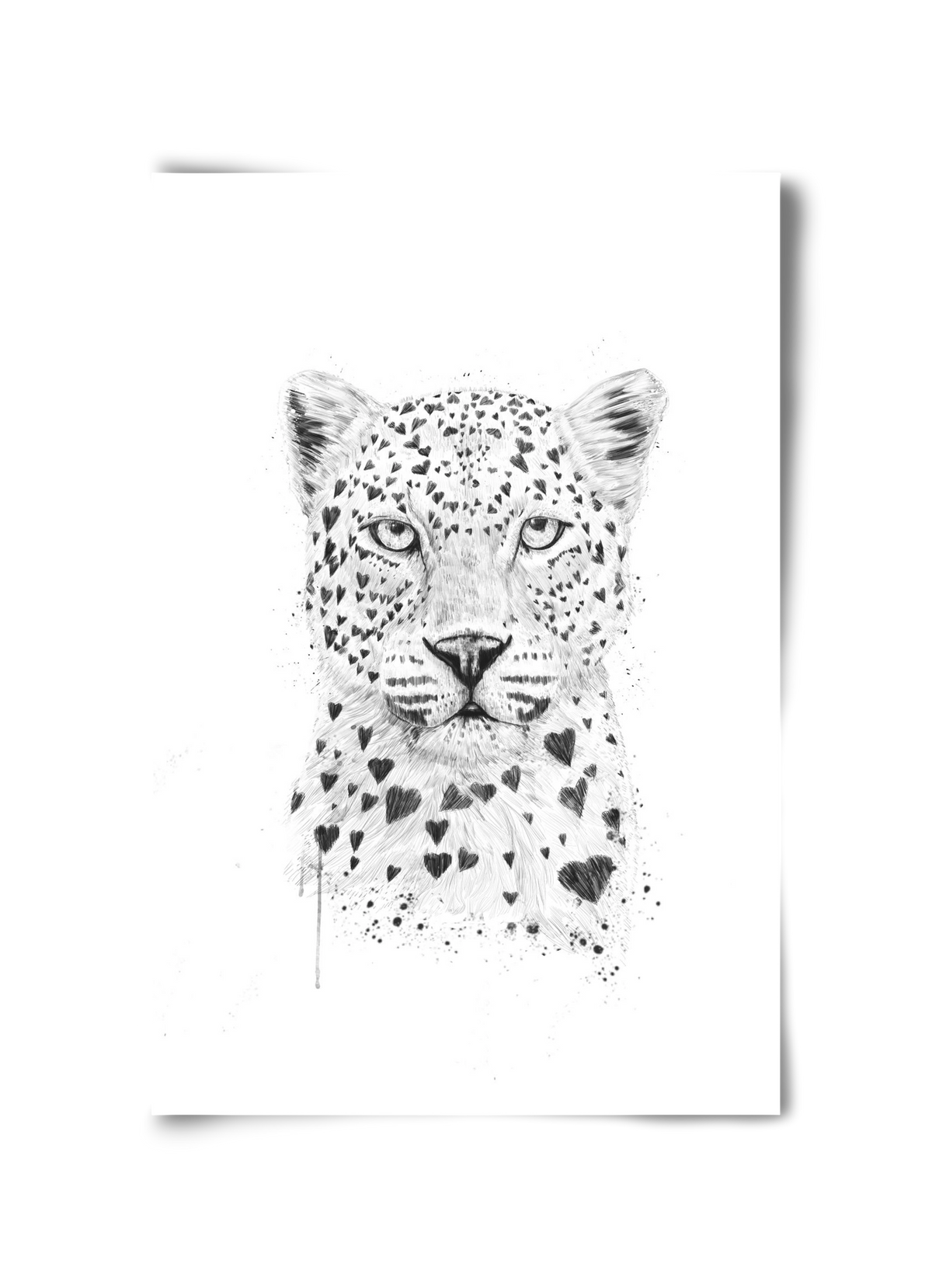 Lovely leopard, 30x45 cm, Keret nélkül