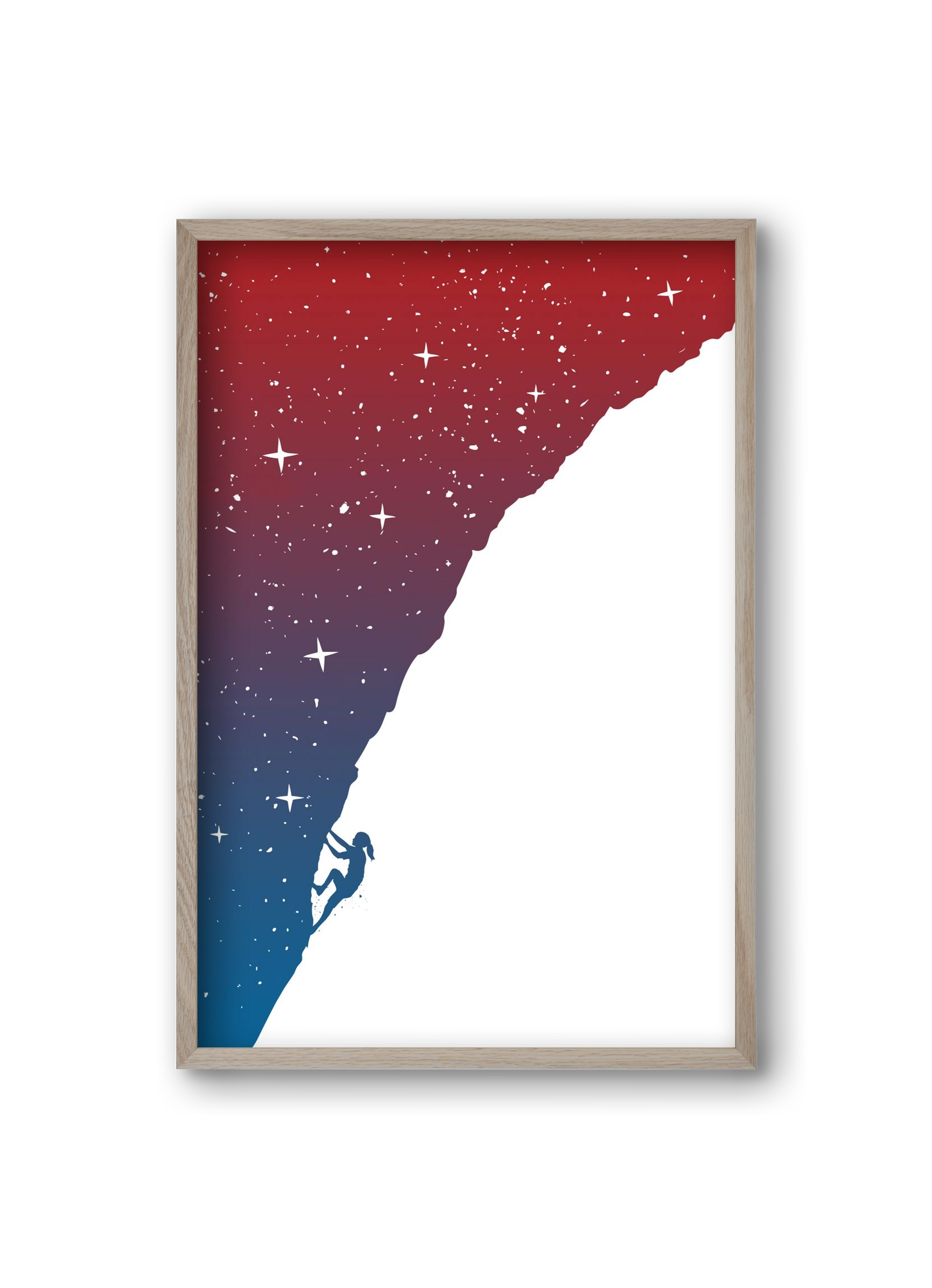 Night climbing, 20x30 cm (20x30 cm), Tölgy keret