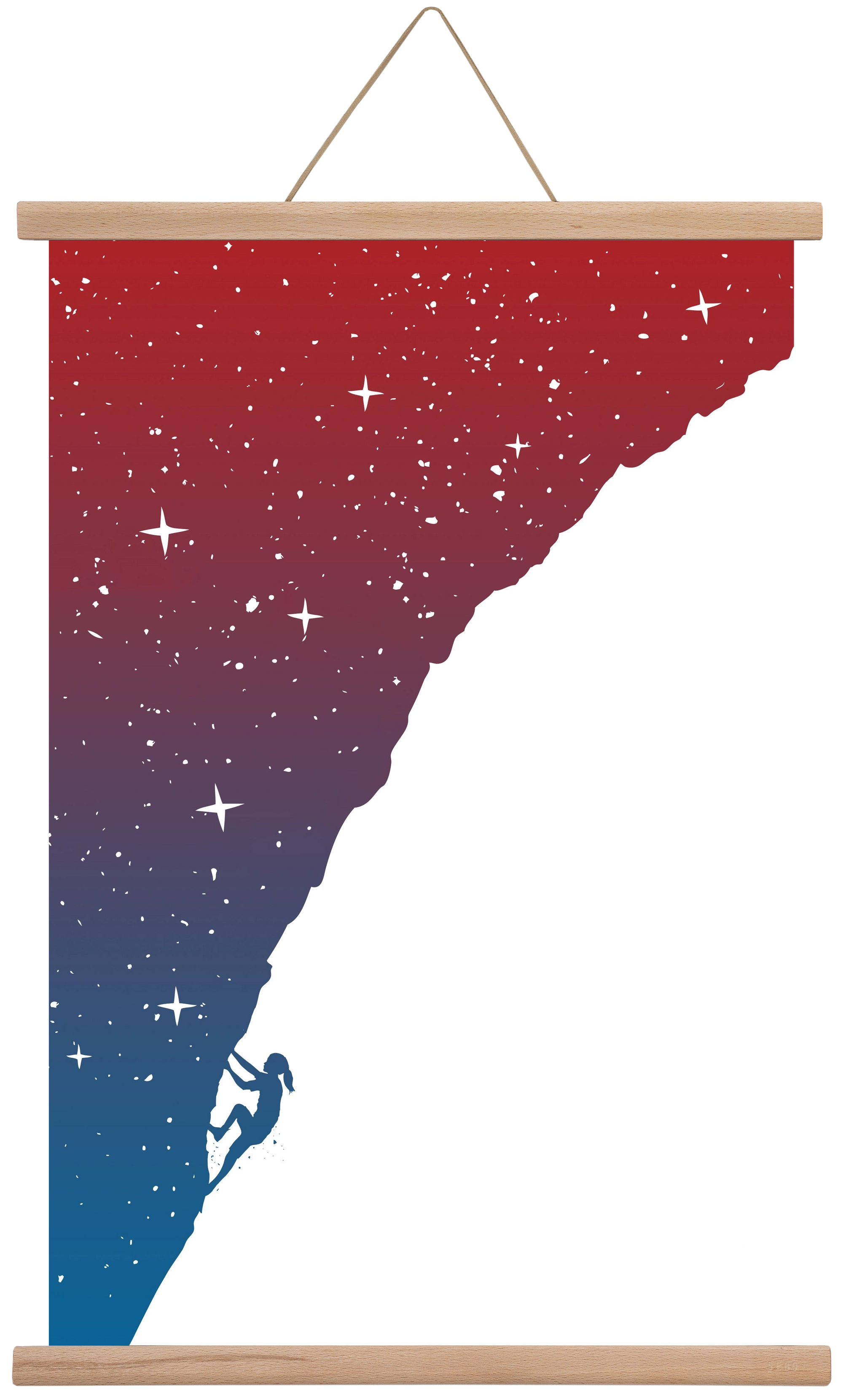 Night climbing, 40x60 cm (40x60 cm), Tölgy akasztó