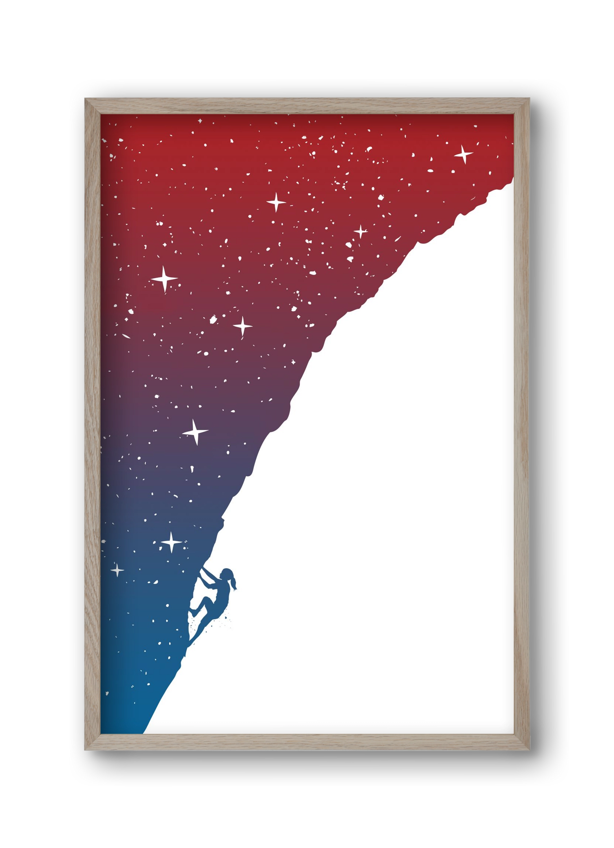 Night climbing, 30x45 cm (30x45 cm), Tölgy keret