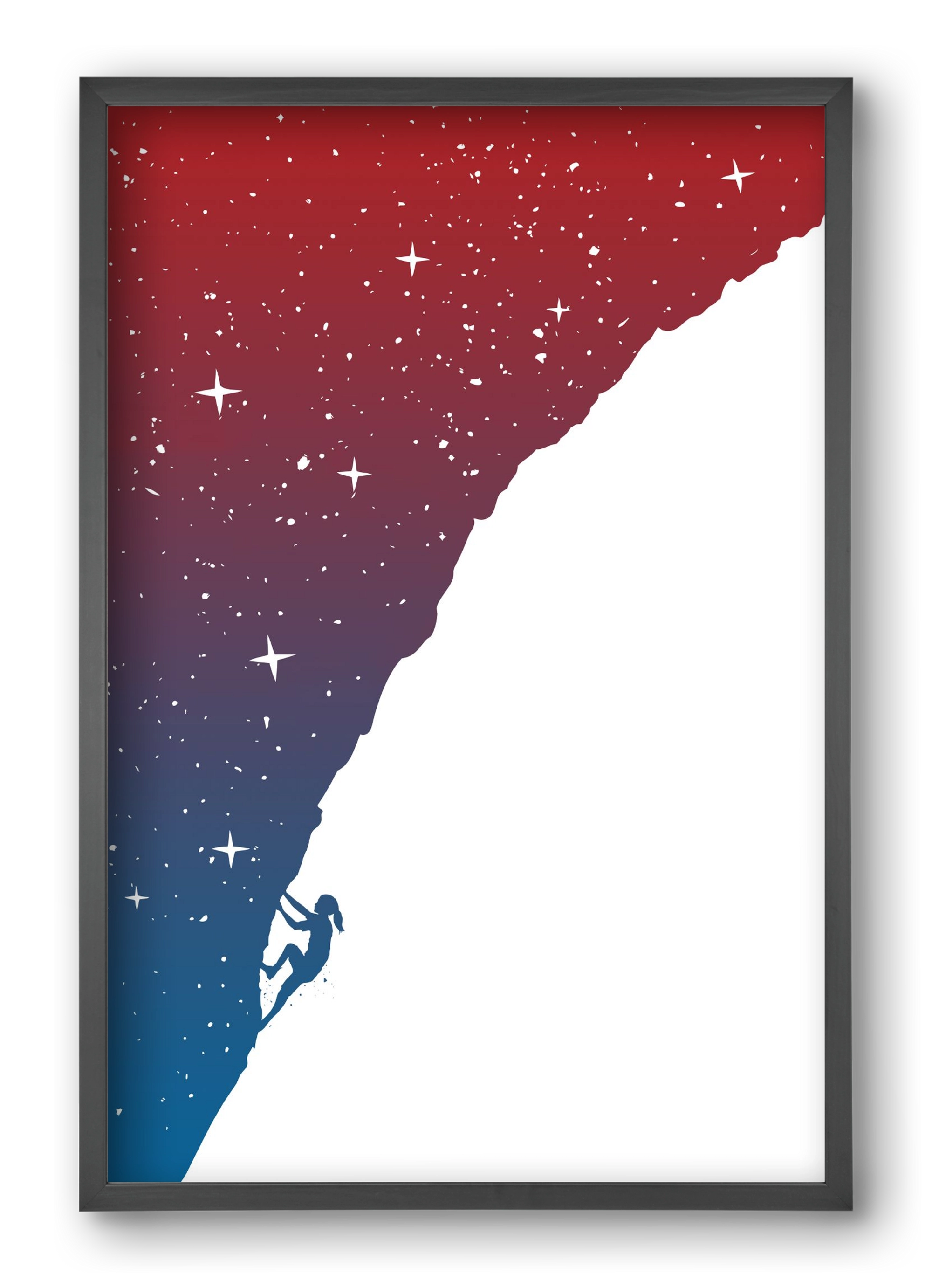 Night climbing, 40x60 cm (40x60 cm), Fekete keret