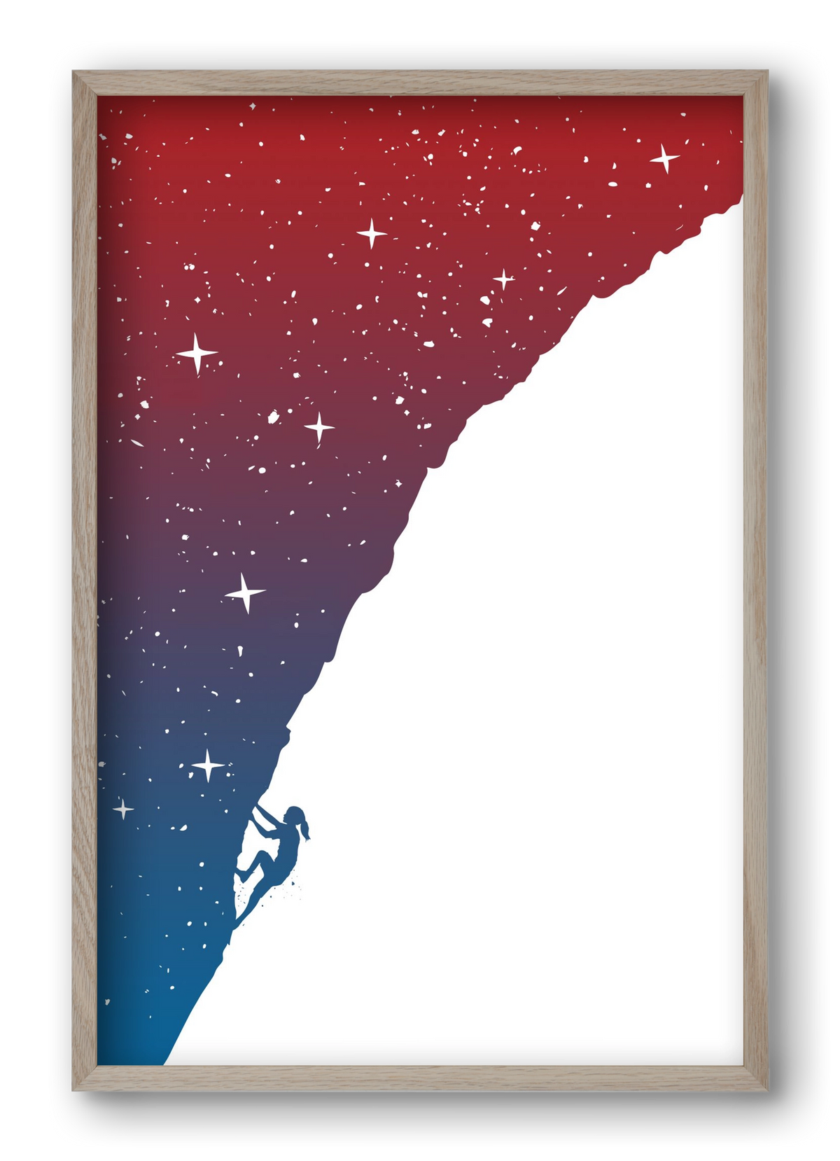 Night climbing, 40x60 cm (40x60 cm), Tölgy keret