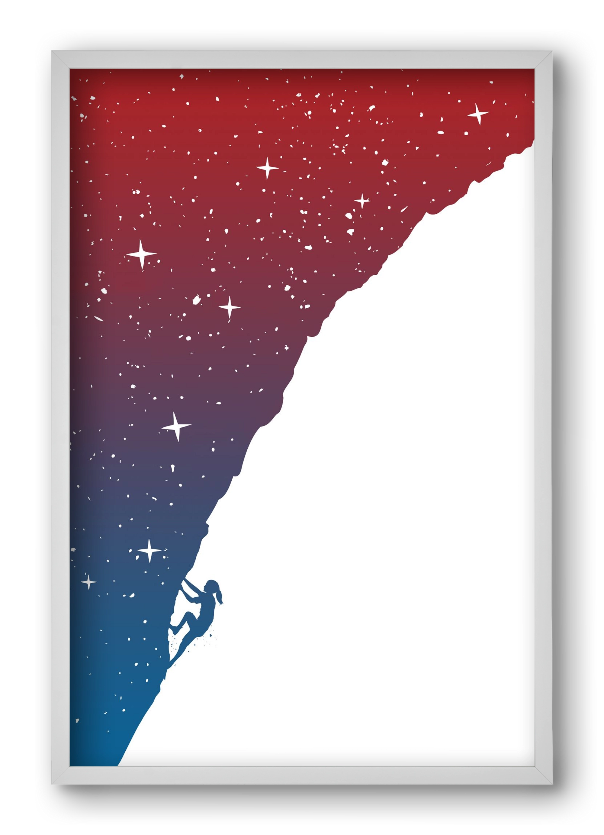 Night climbing, 40x60 cm (40x60 cm), Fehér keret