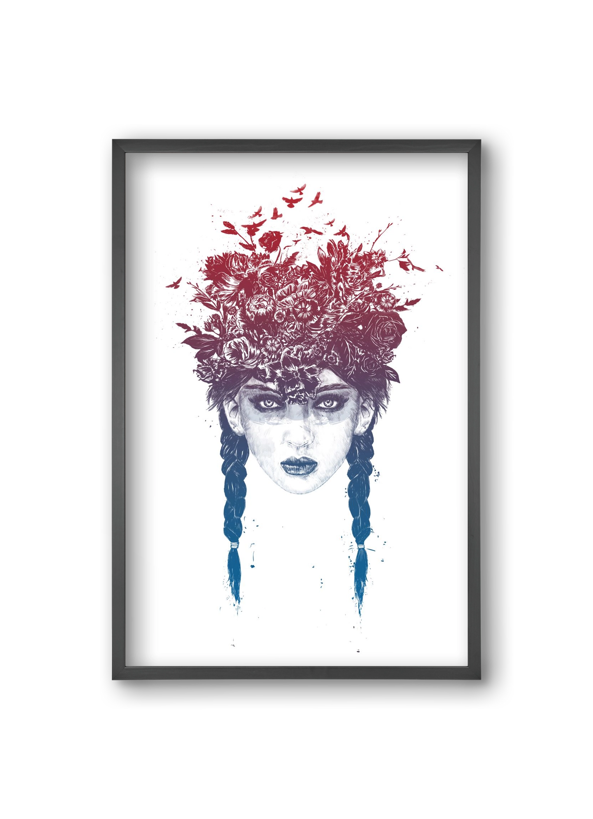 Summer Queen, 20x30 cm (20x30 cm), Fekete keret