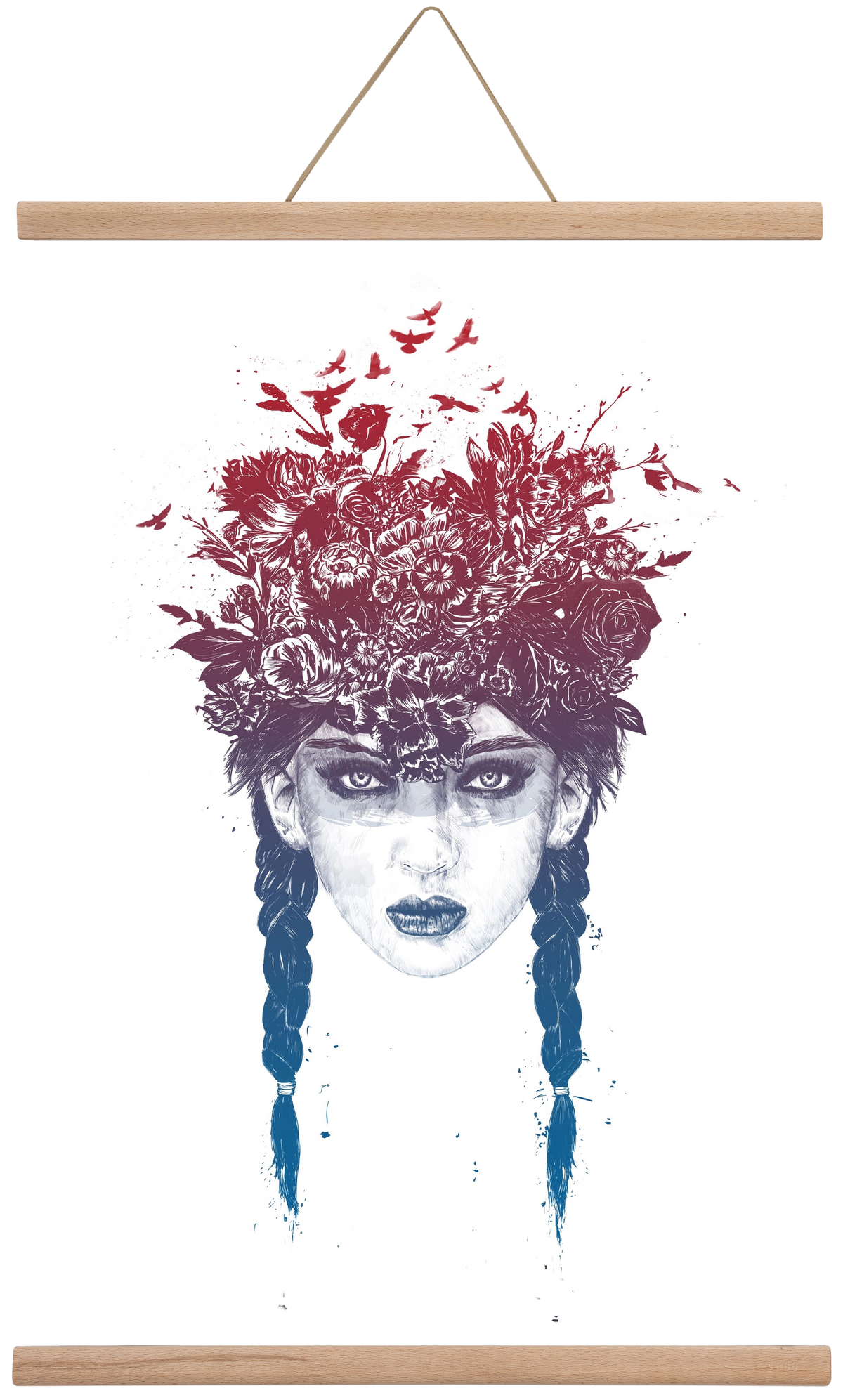 Summer Queen, 40x60 cm (40x60 cm), Tölgy akasztó