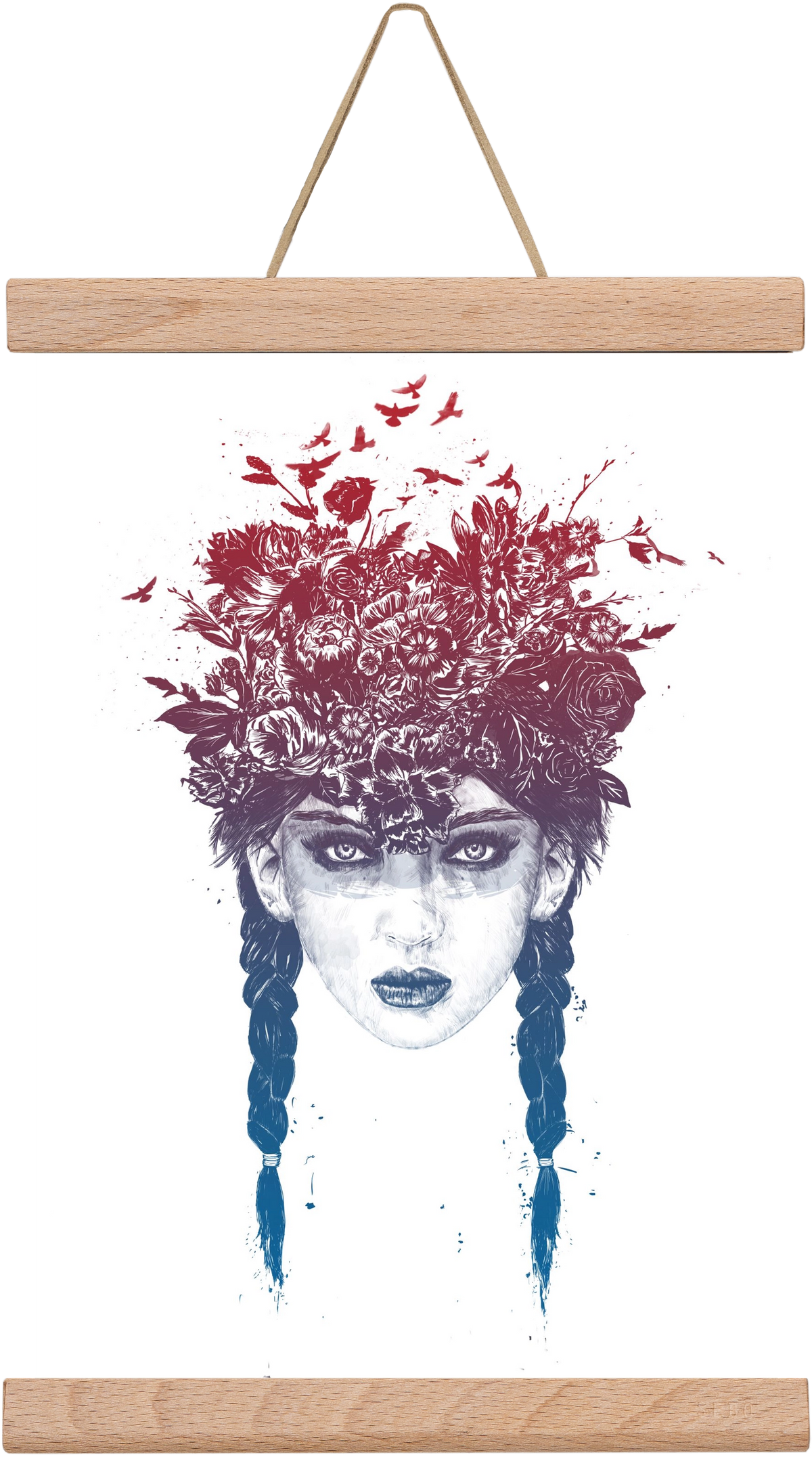 Summer Queen, 20x30 cm (20x30 cm), Tölgy akasztó