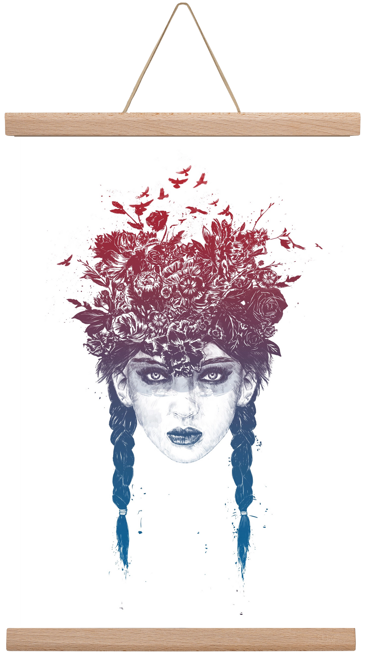 Summer Queen, 30x45 cm (30x45 cm), Tölgy akasztó