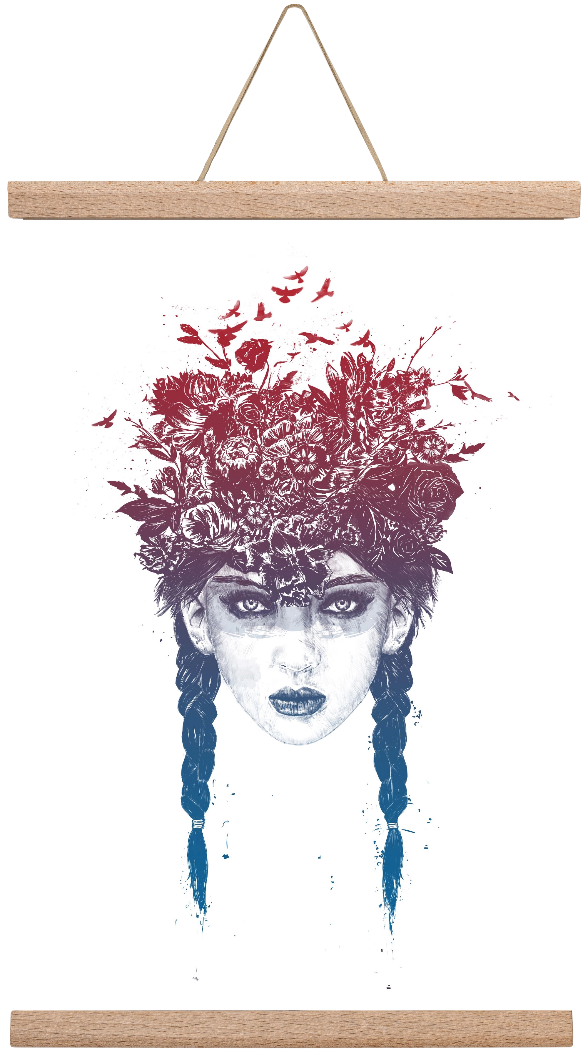 Summer Queen, 30x45 cm (30x45 cm), Tölgy akasztó