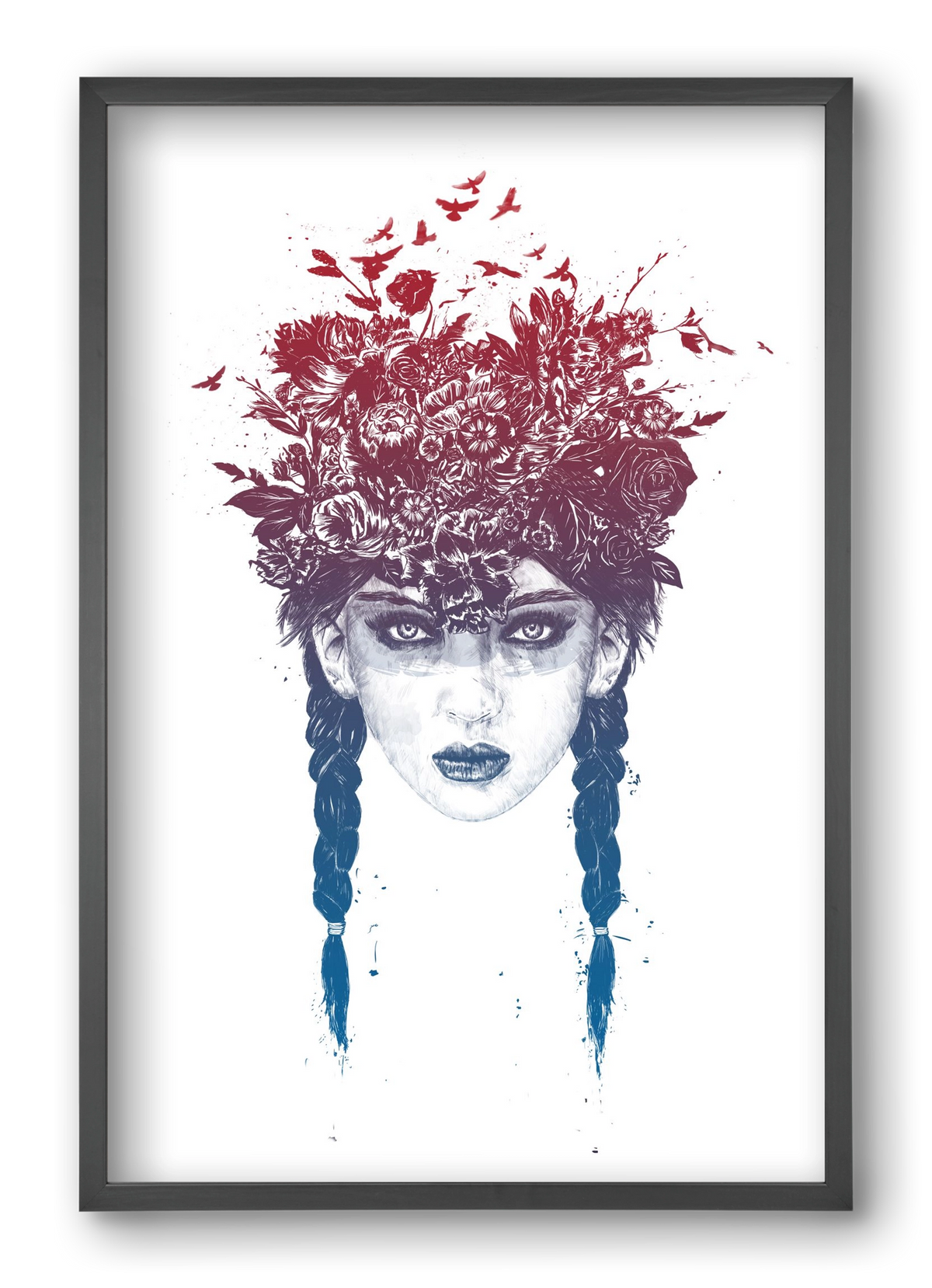 Summer Queen, 40x60 cm (40x60 cm), Fekete keret