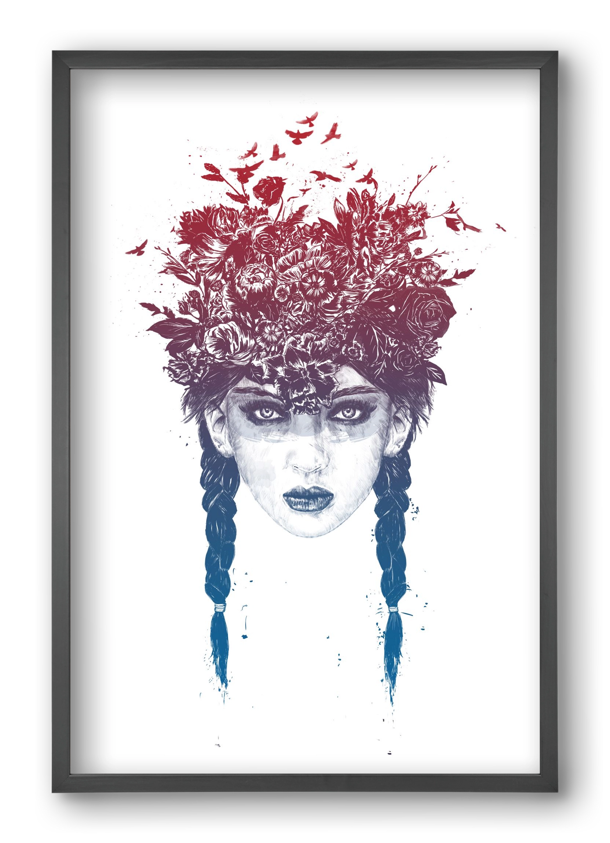 Summer Queen, 40x60 cm (40x60 cm), Fekete keret