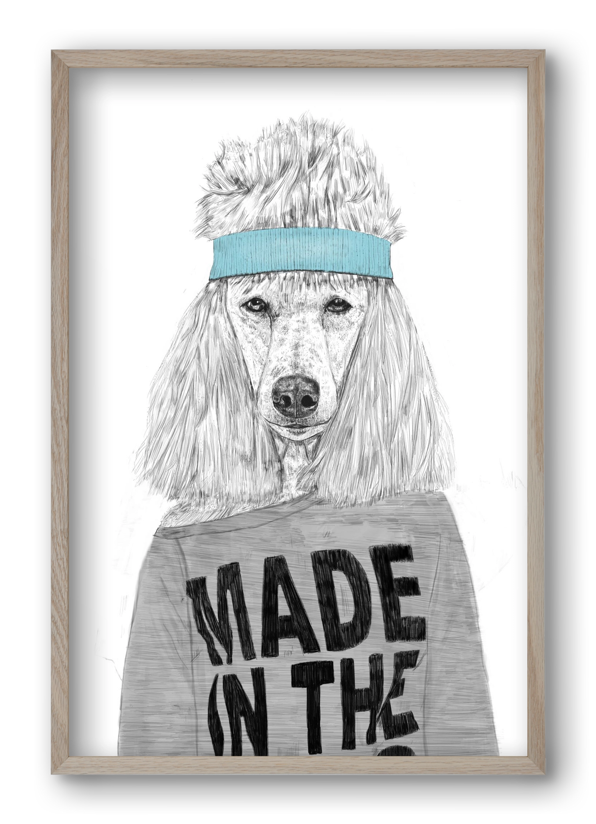 80's bitch, 40x60 cm (40x60 cm), Tölgy keret