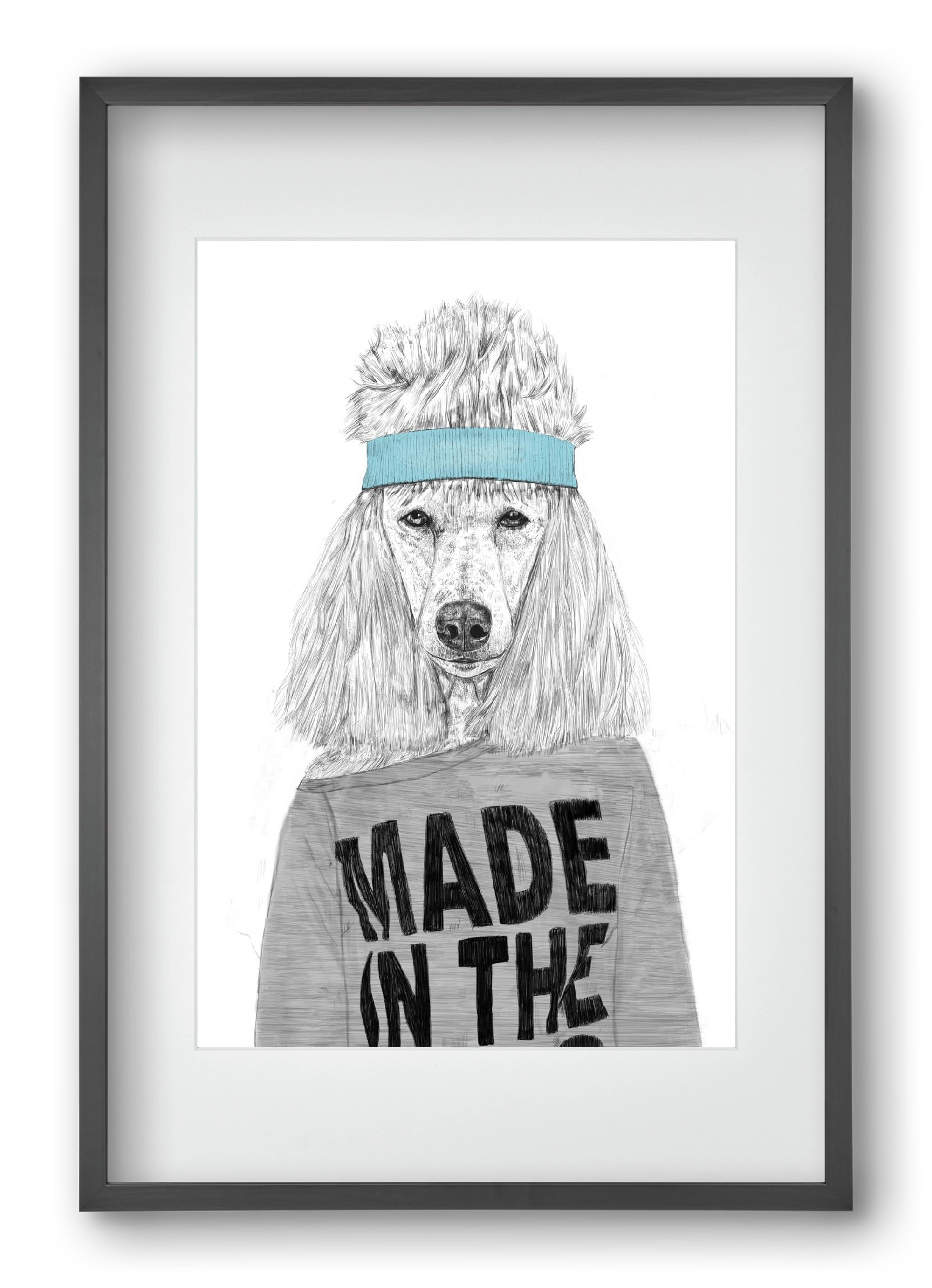 80's bitch, 40x60 cm (30x45 cm), Fekete keret, paszpartuval