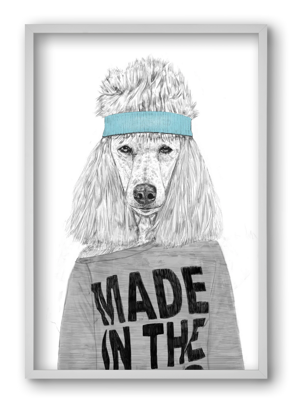 80's bitch, 40x60 cm (40x60 cm), Fehér keret