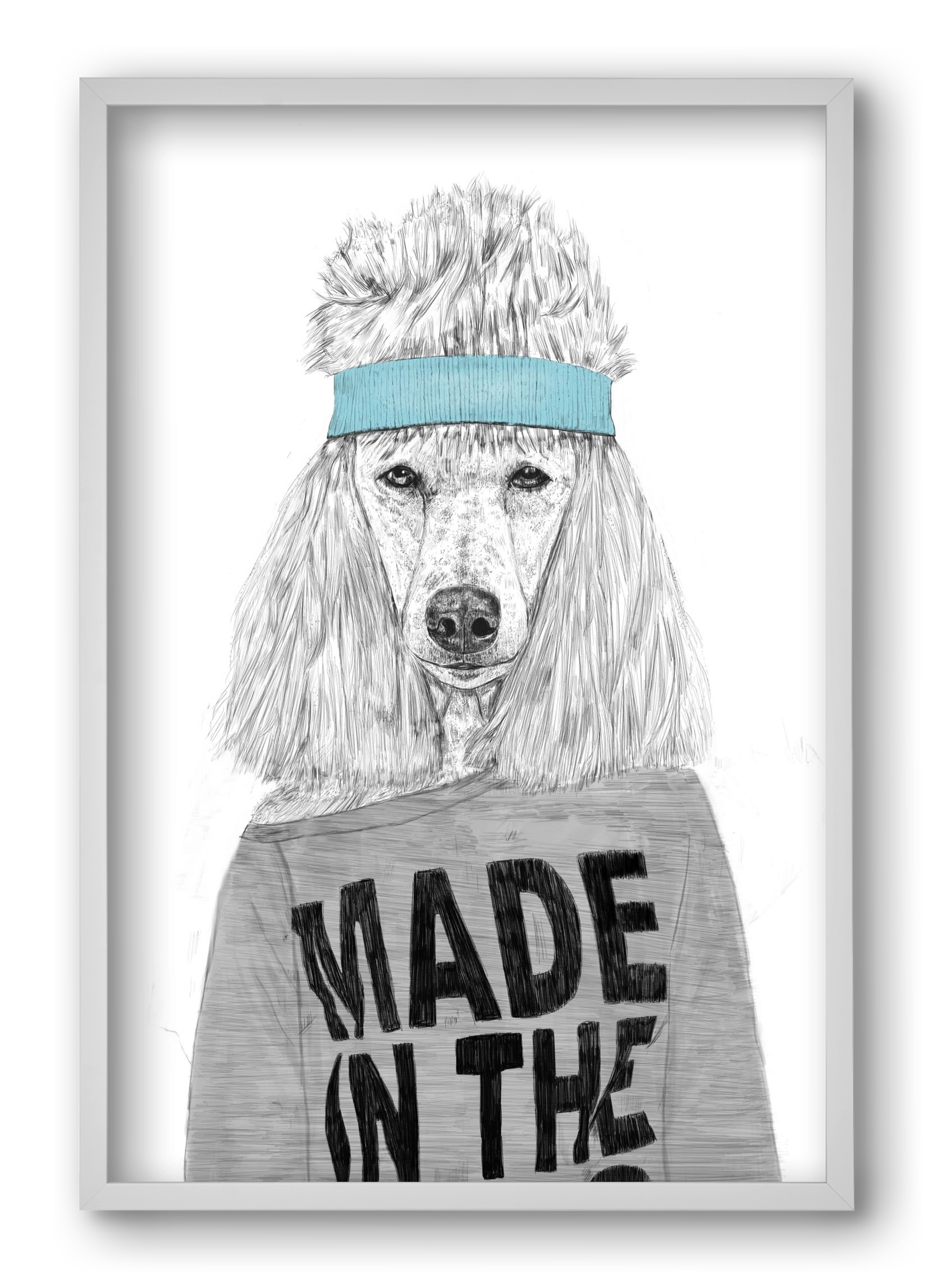 80's bitch, 40x60 cm (40x60 cm), Fehér keret