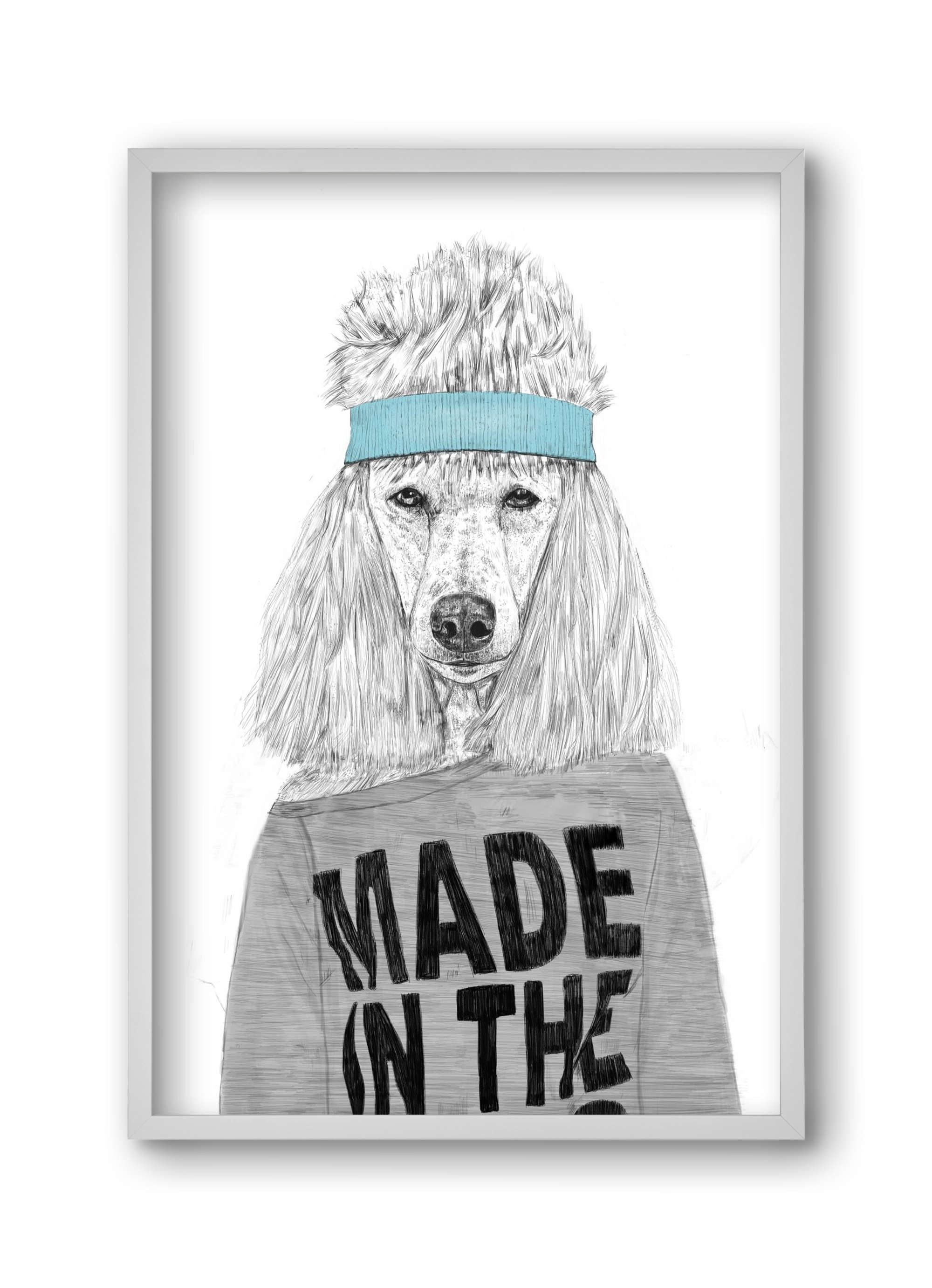 80's bitch, 30x45 cm (30x45 cm), Fehér keret