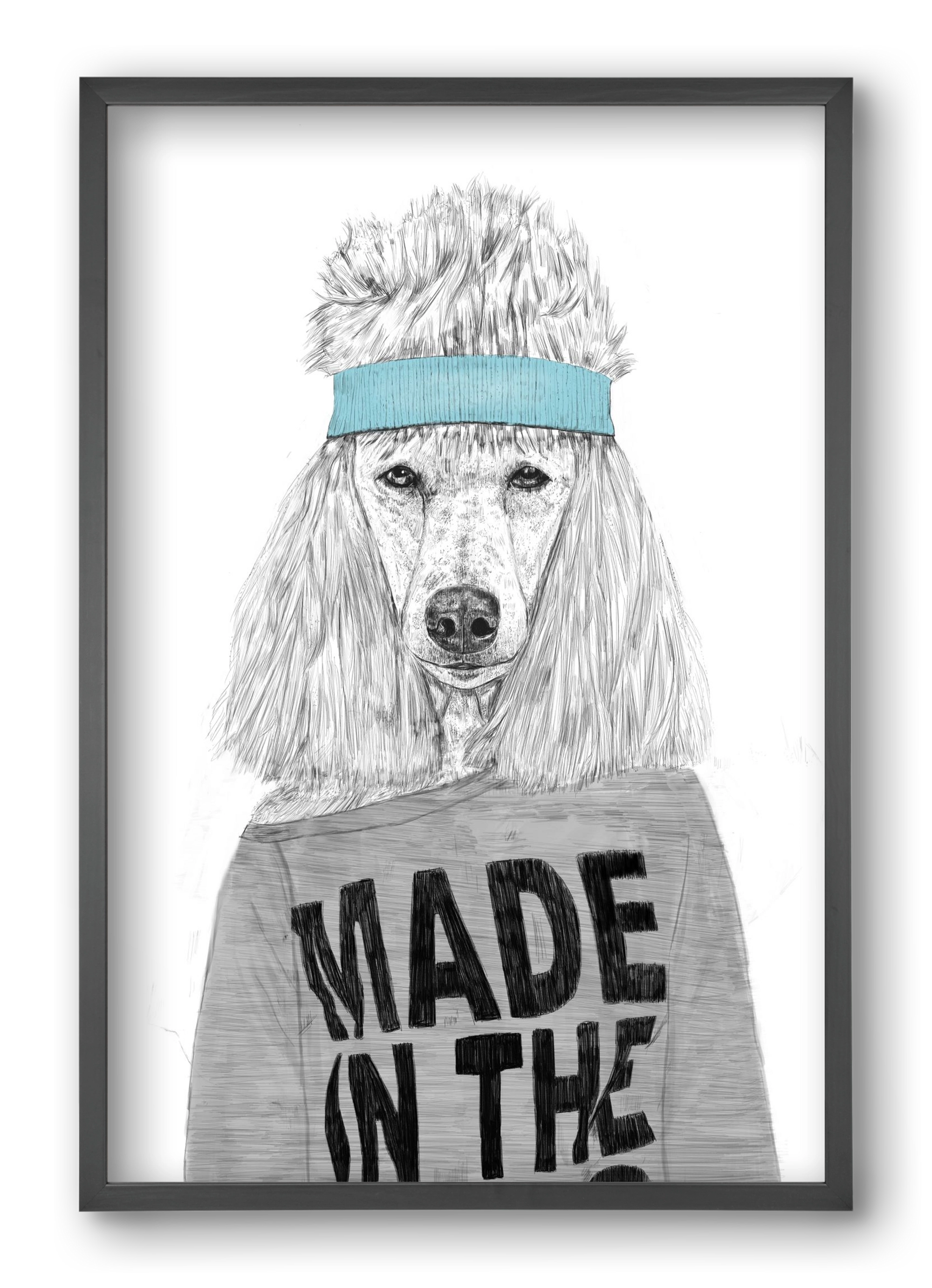 80's bitch, 40x60 cm (40x60 cm), Fekete keret