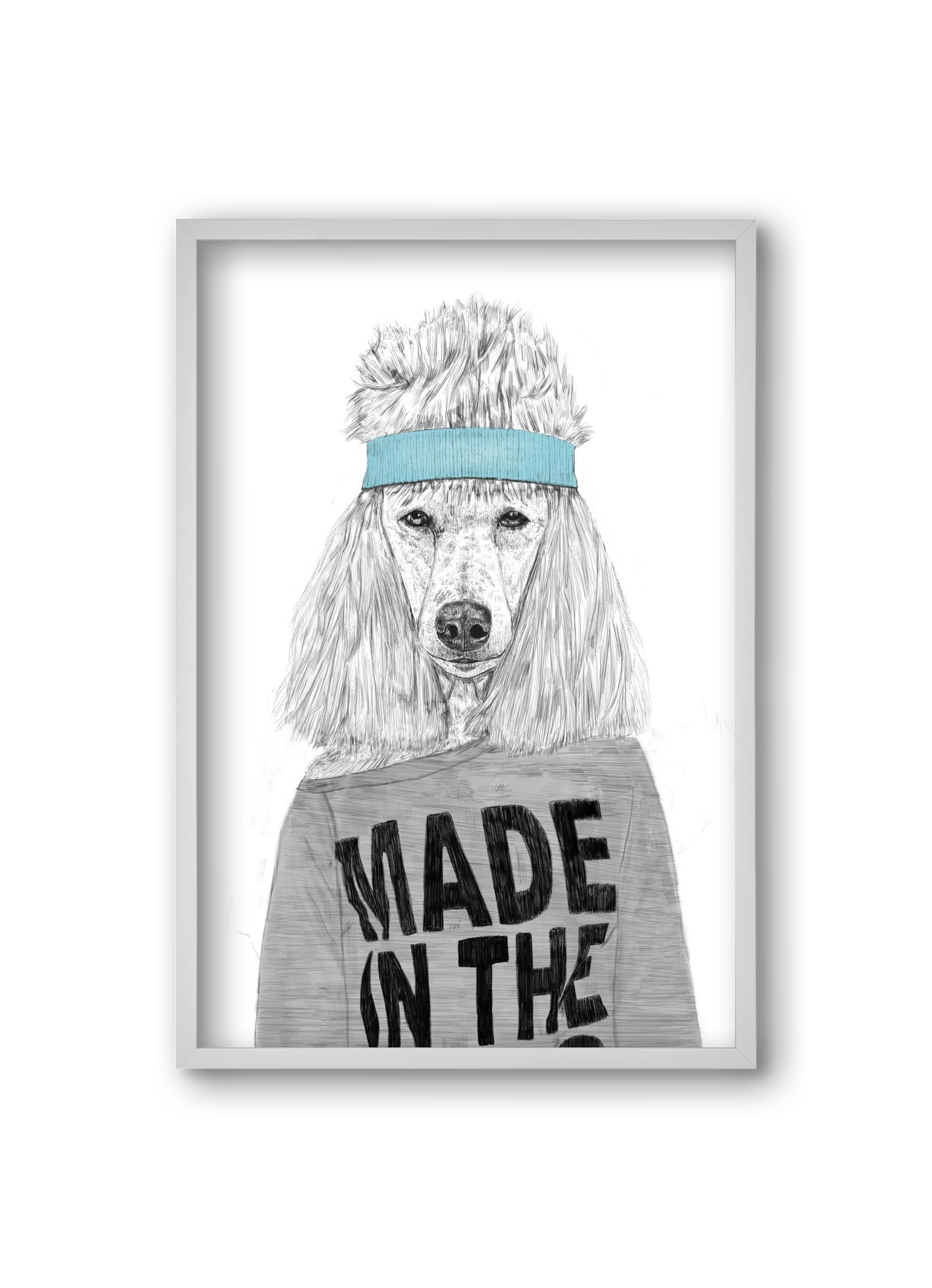 80's bitch, 20x30 cm (20x30 cm), Fehér keret