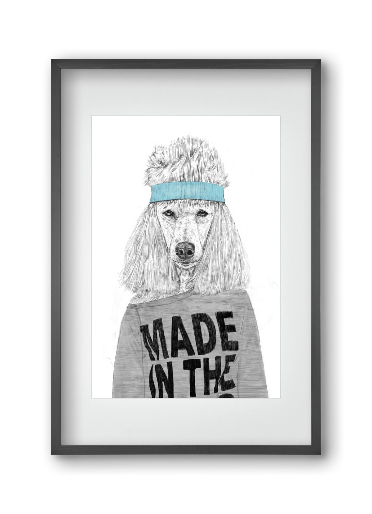 80's bitch, 30x45 cm (20x30 cm), Fekete keret, paszpartuval