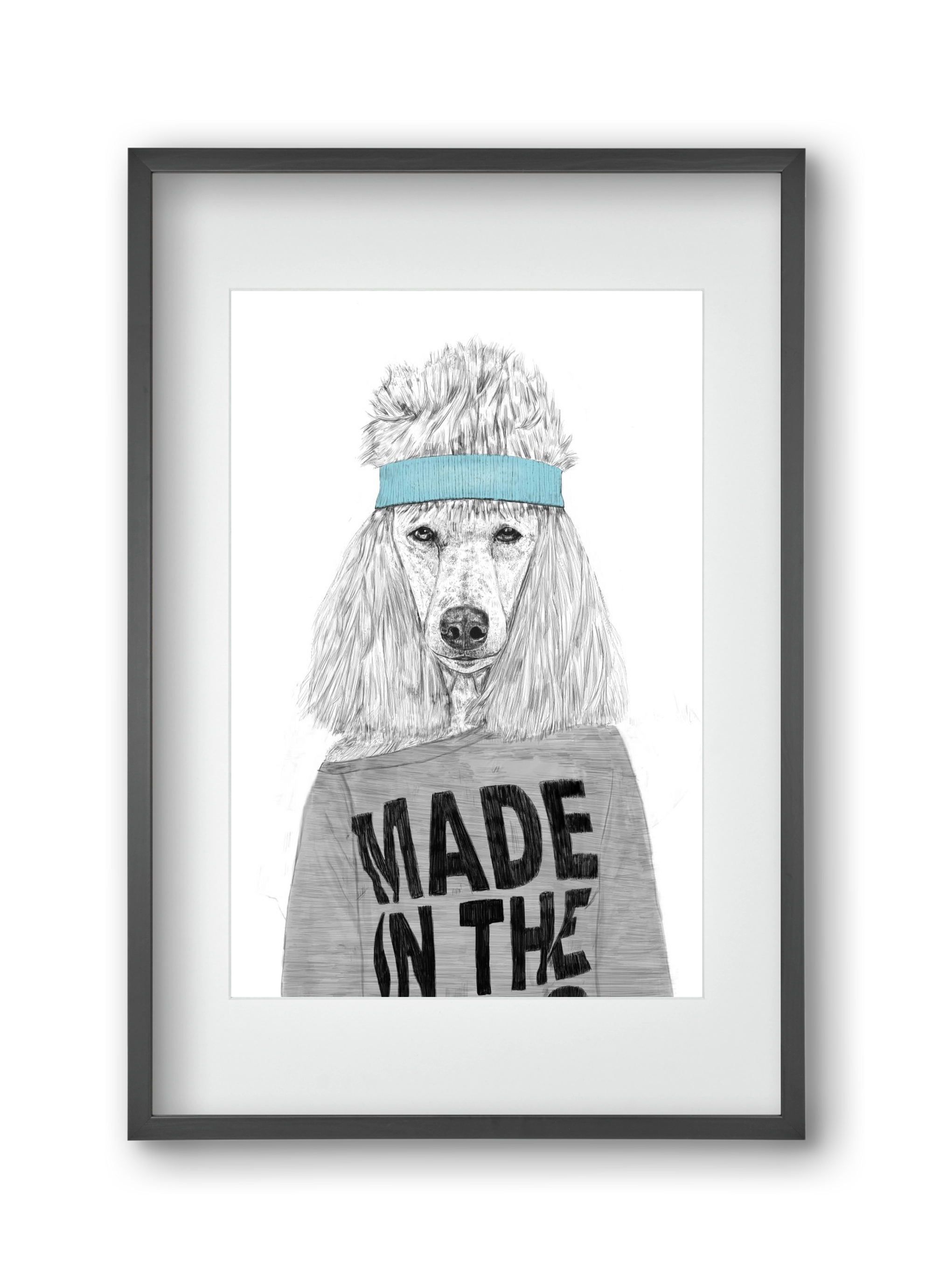 80's bitch, 30x45 cm (20x30 cm), Fekete keret, paszpartuval