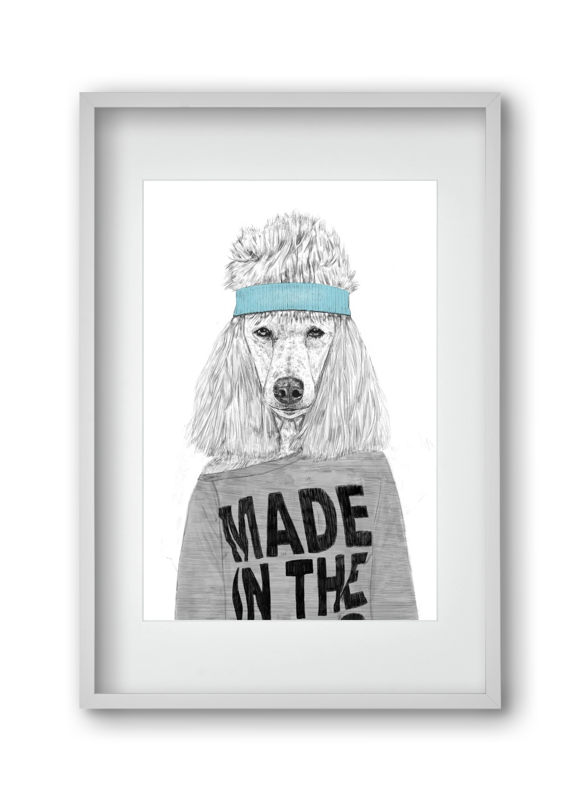 80's bitch, 30x45 cm (20x30 cm), Fehér keret, paszpartuval