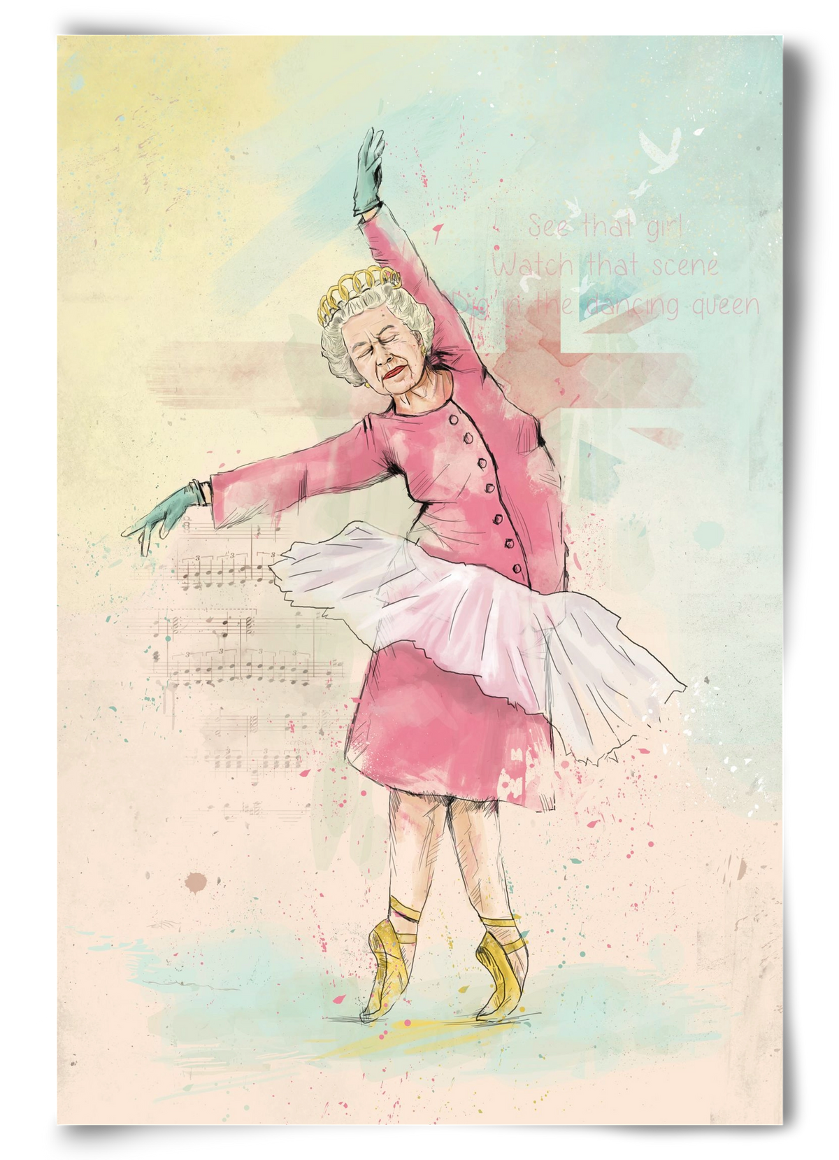 Dancing queen, 60x90 cm, Keret nélkül