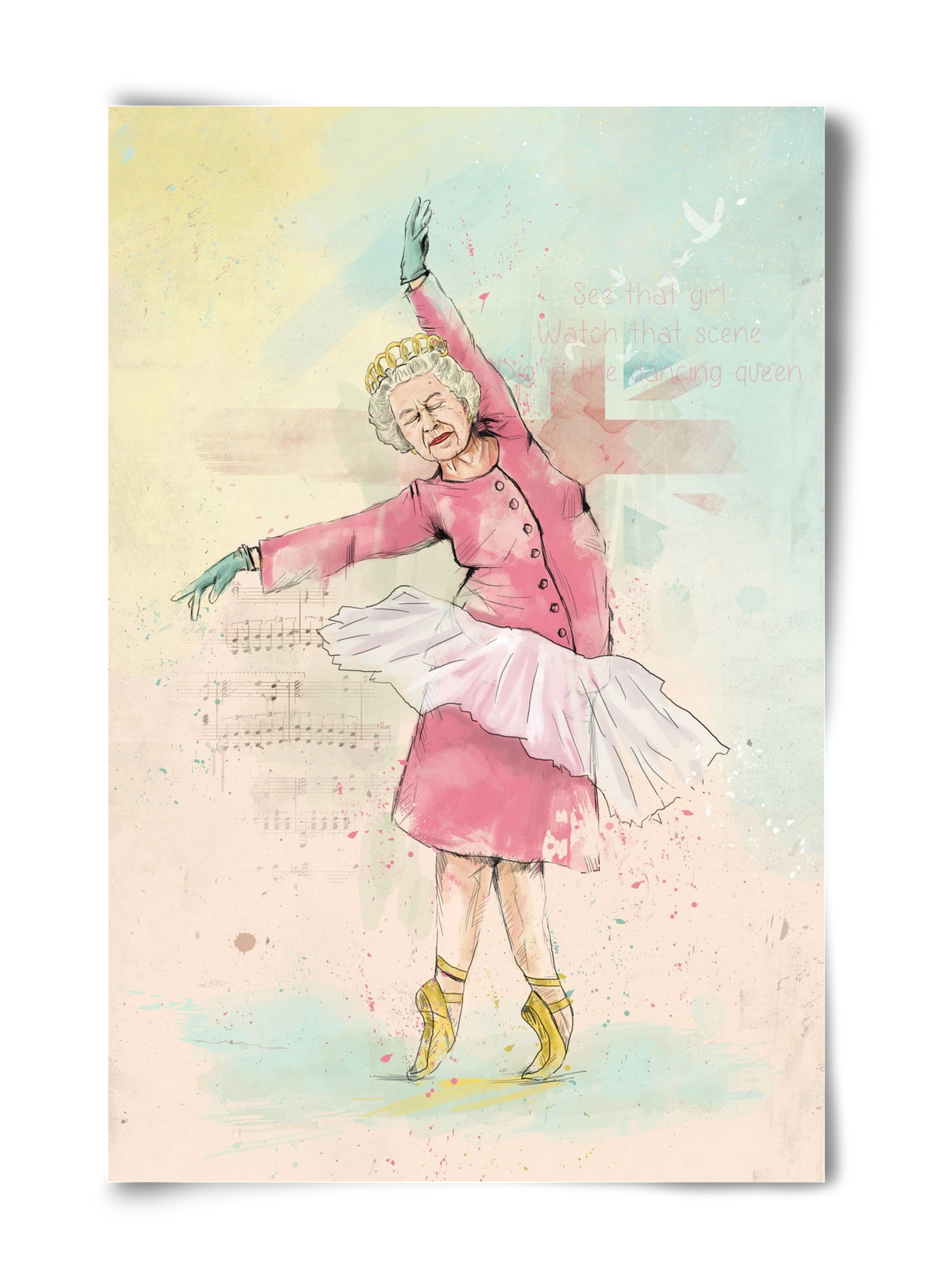 Dancing queen, 40x60 cm, Keret nélkül