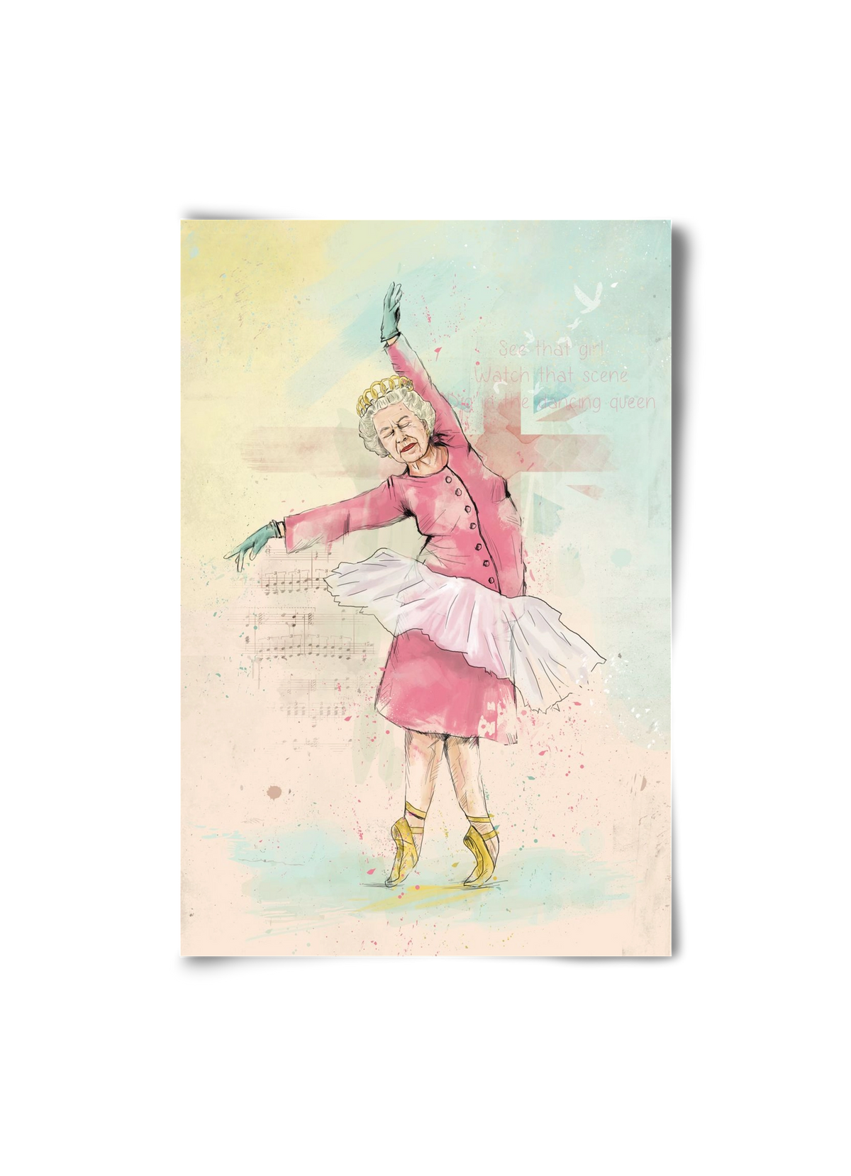 Dancing queen, 20x30 cm, Keret nélkül