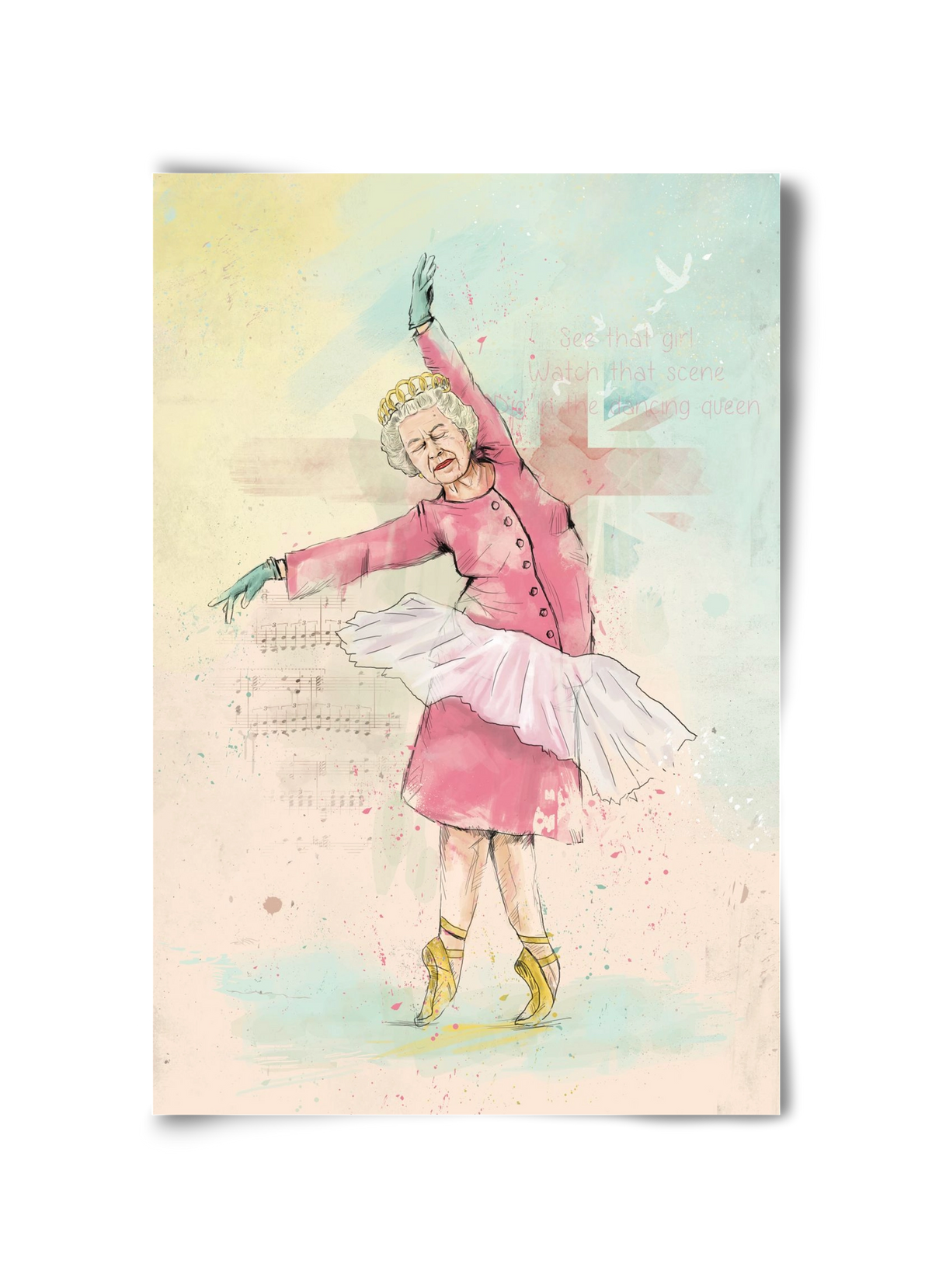 Dancing queen, 30x45 cm, Keret nélkül