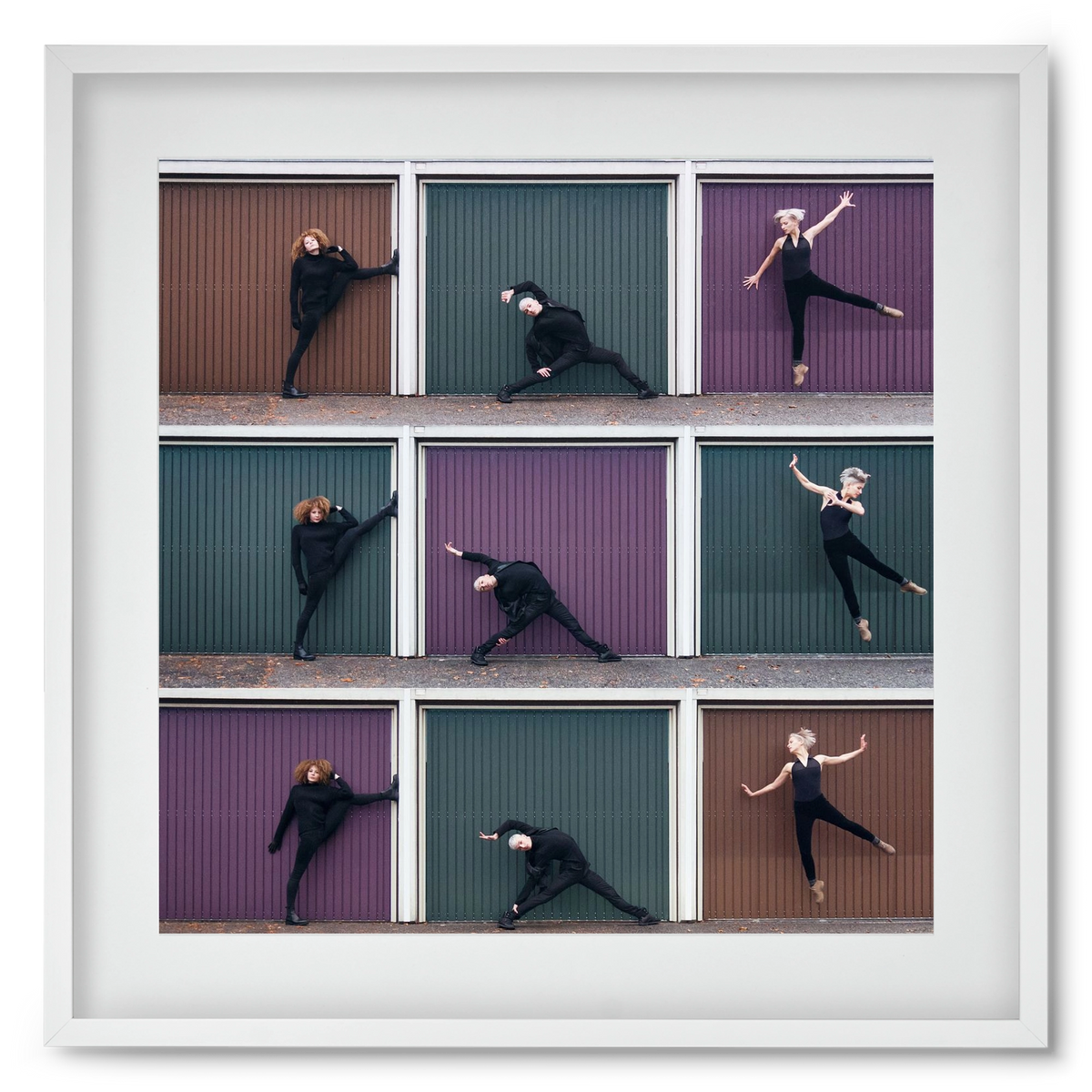 Tic-Tac-Toe, 50x50 cm (40x40 cm), Fehér keret, paszpartuval