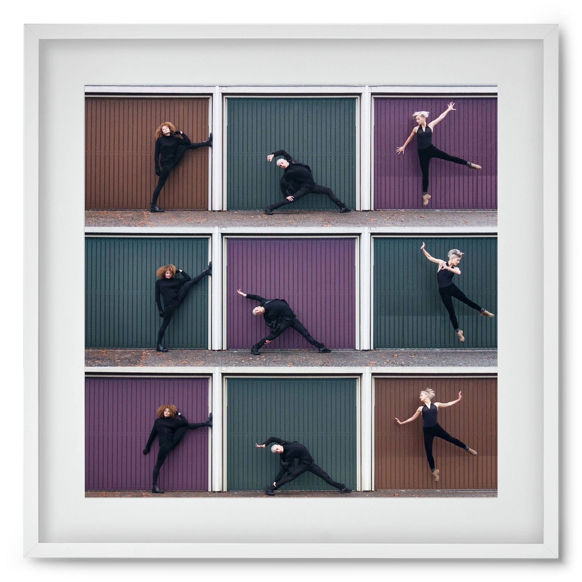 Tic-Tac-Toe, 50x50 cm (40x40 cm), Fehér keret, paszpartuval