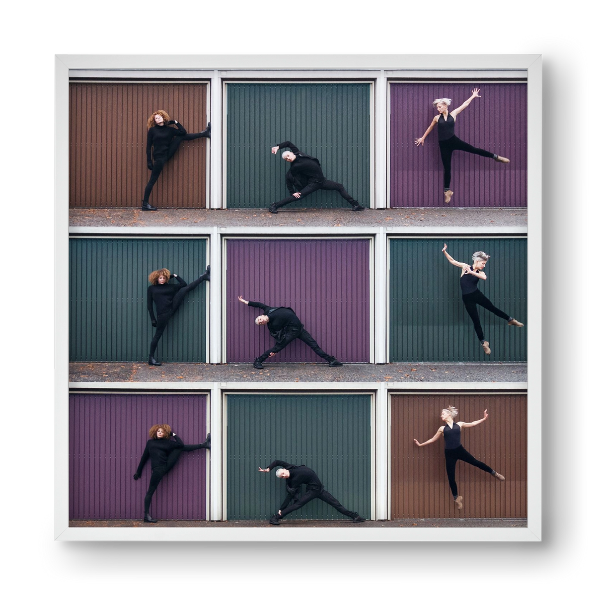 Tic-Tac-Toe, 40x40 cm (40x40 cm), Fehér keret