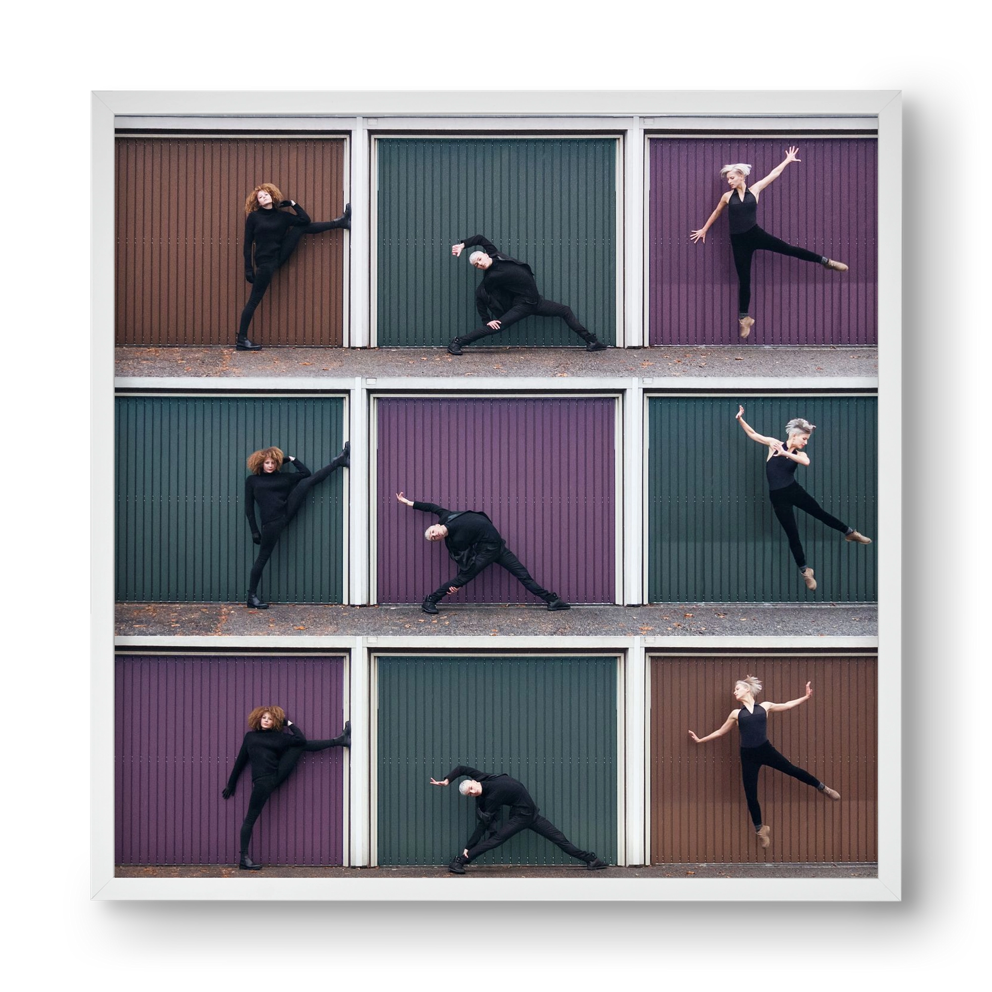 Tic-Tac-Toe, 40x40 cm (40x40 cm), Fehér keret